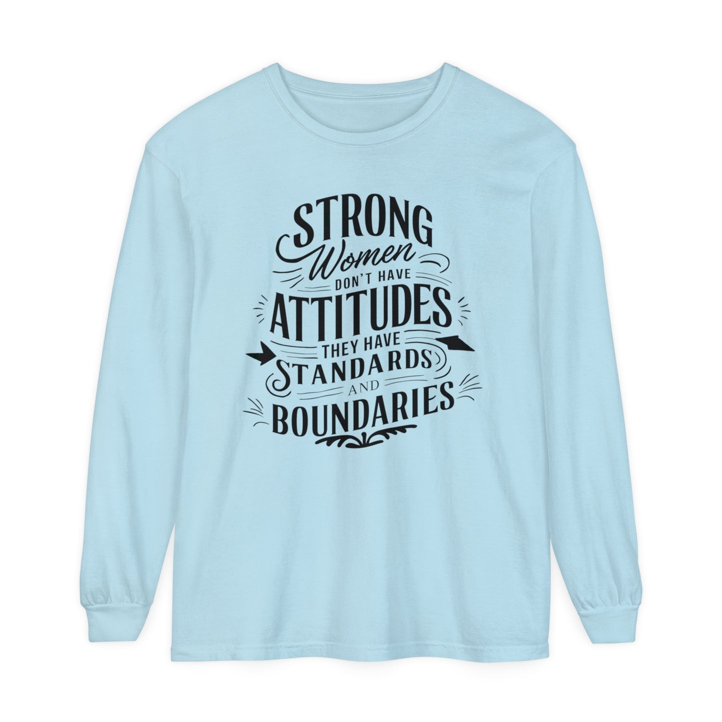 Strong Women Women Garment-dyed Long Sleeve T-Shirt