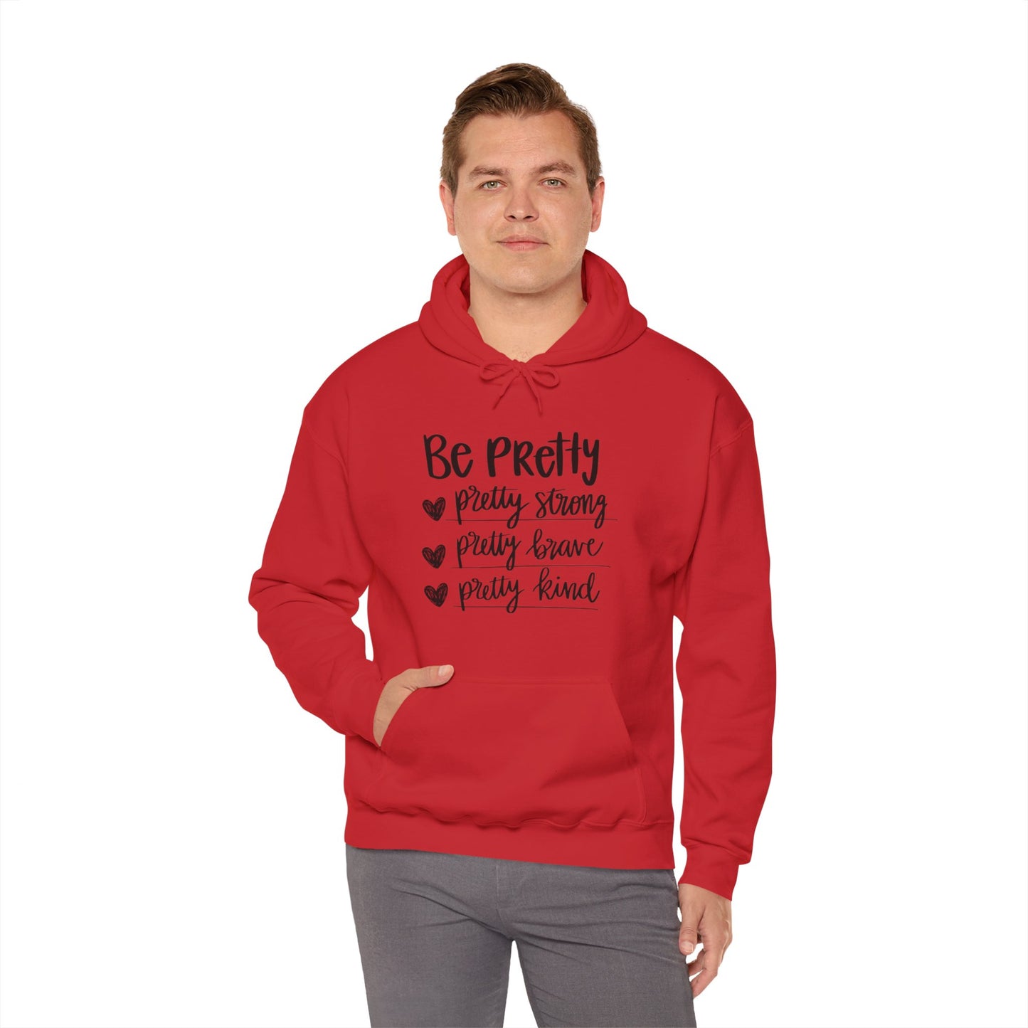 Be Pretty Pretty Strong Unisex Heavy Blend™ Hooded Sweatshirt