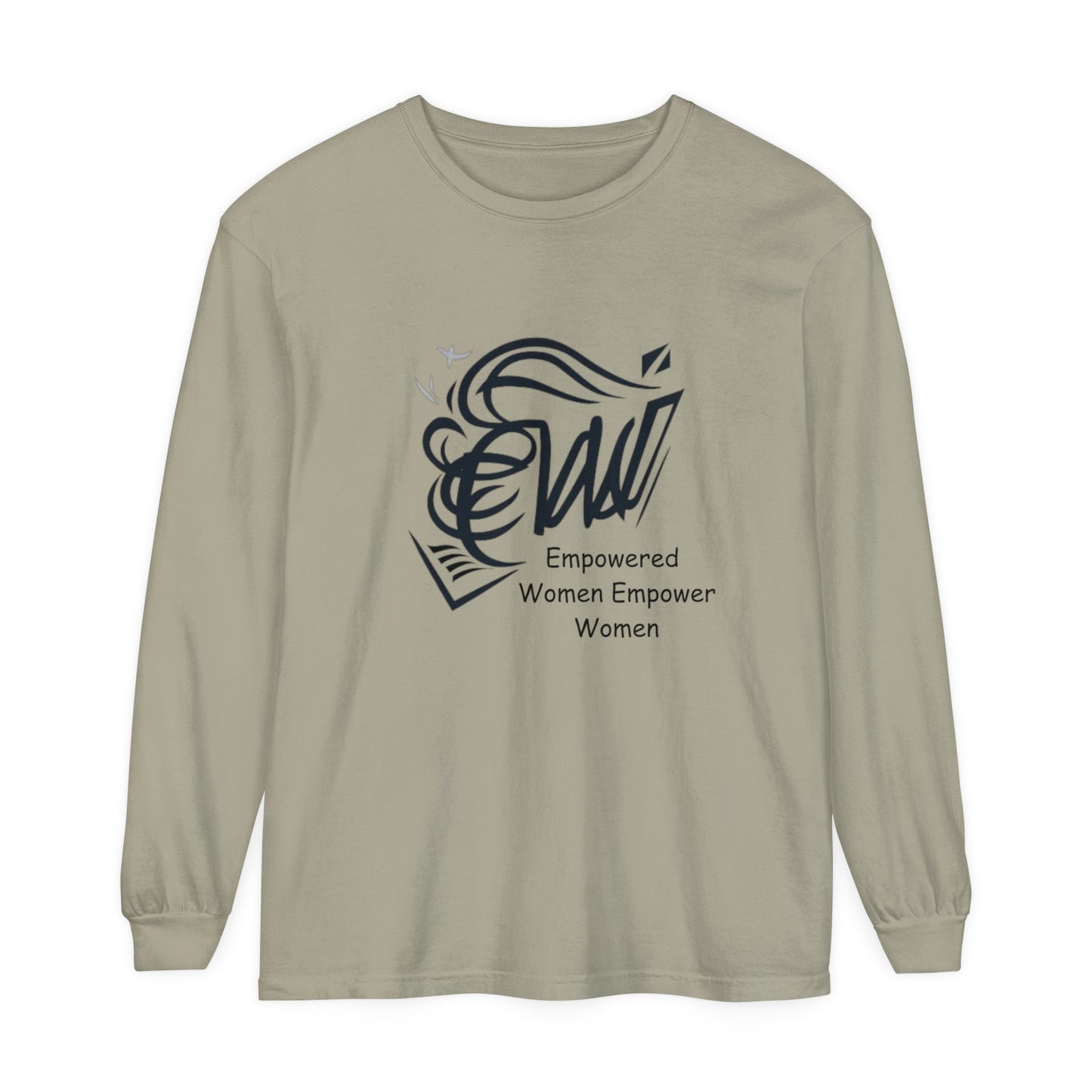 Empowered Women Garment-dyed Long Sleeve T-Shirt