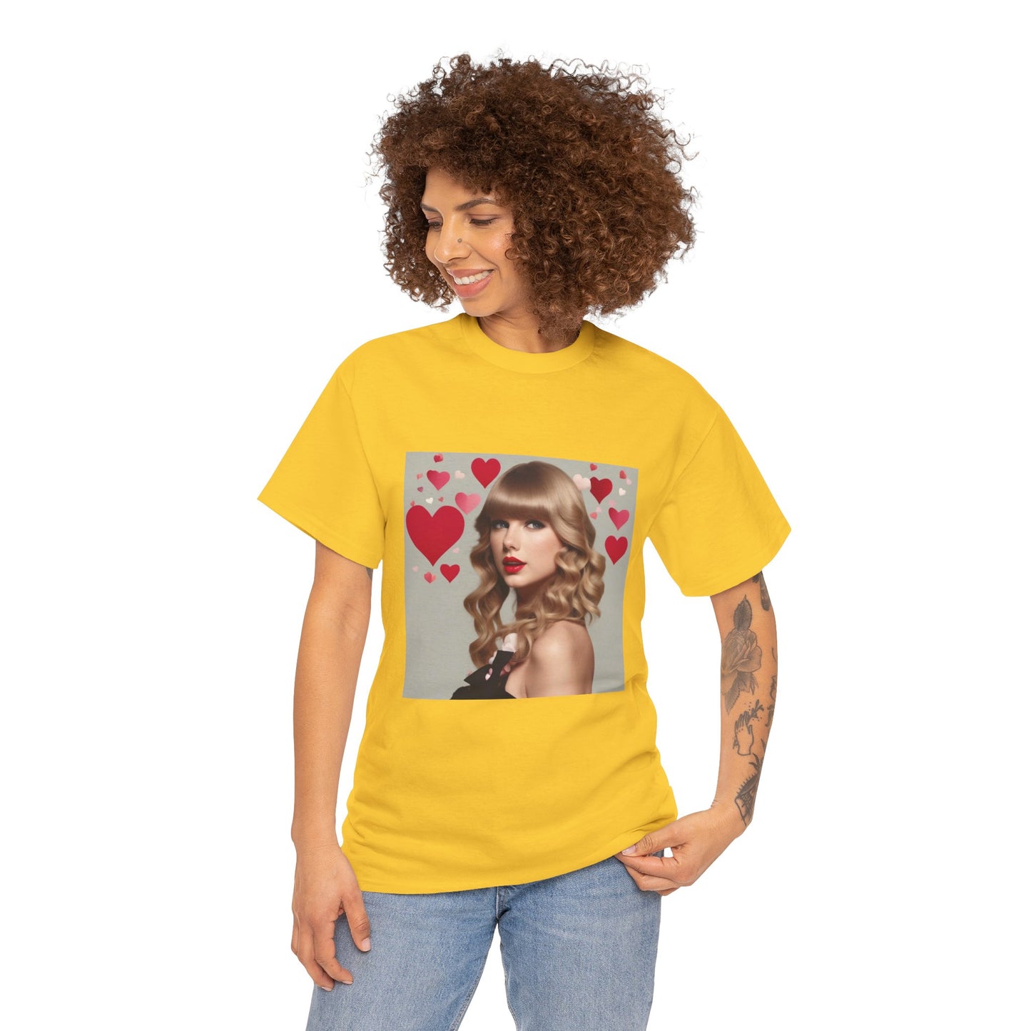 Taylor Swift T Shirt with Hearts