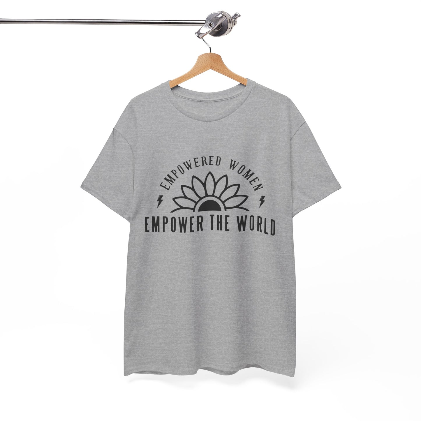 Empowered Women Printed T Shirt with Hearts