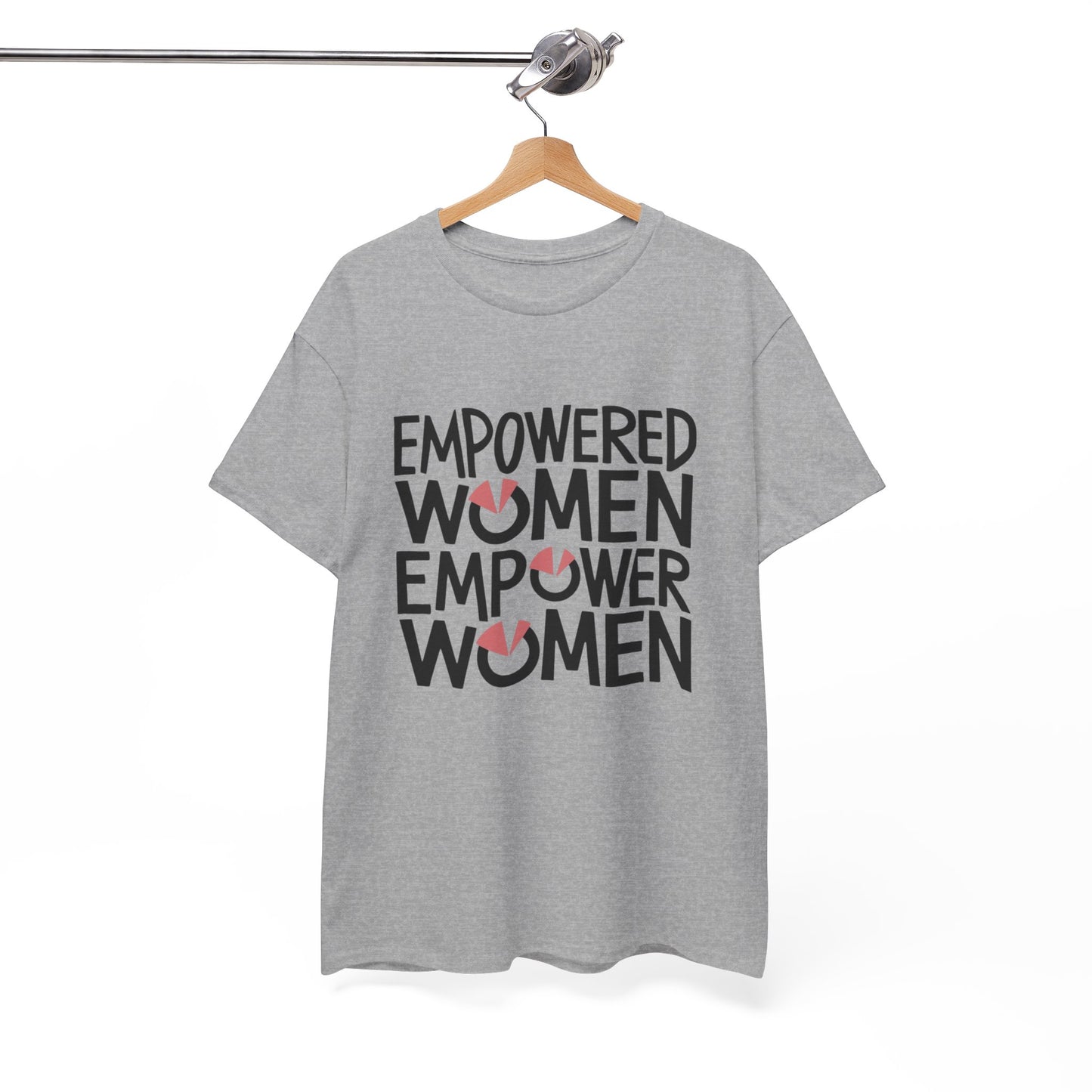 Empowered Printed T Shirt with Hearts