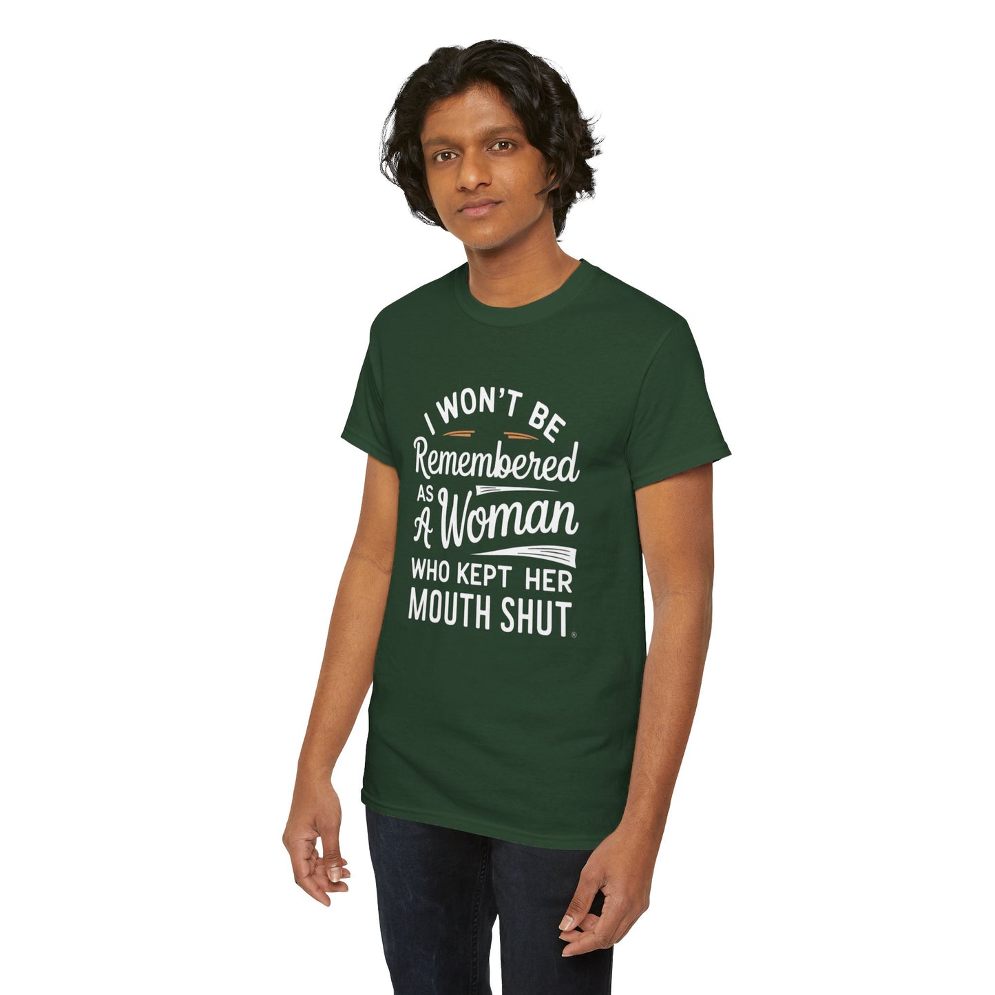 I WON'T Be Printed  T Shirt with Hearts