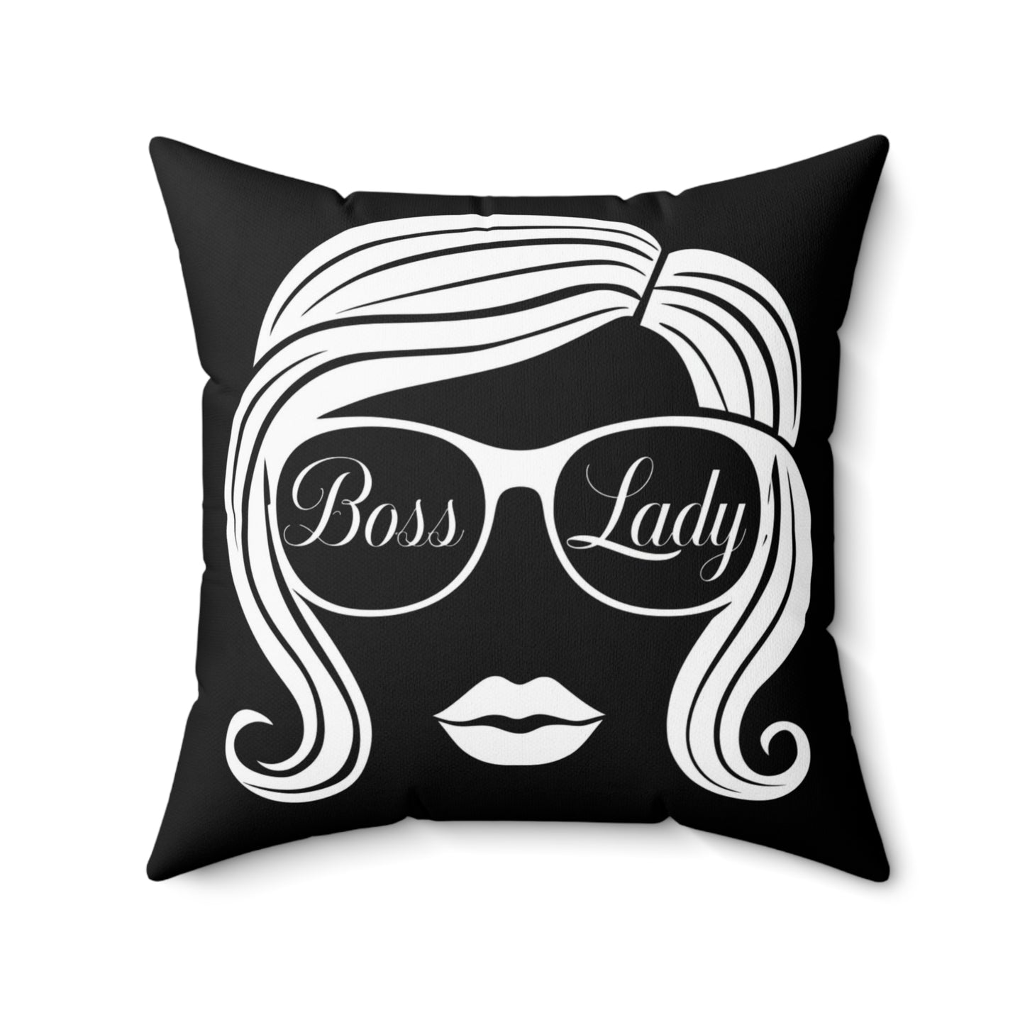 Boss Lady Spun Polyester Square Pillow