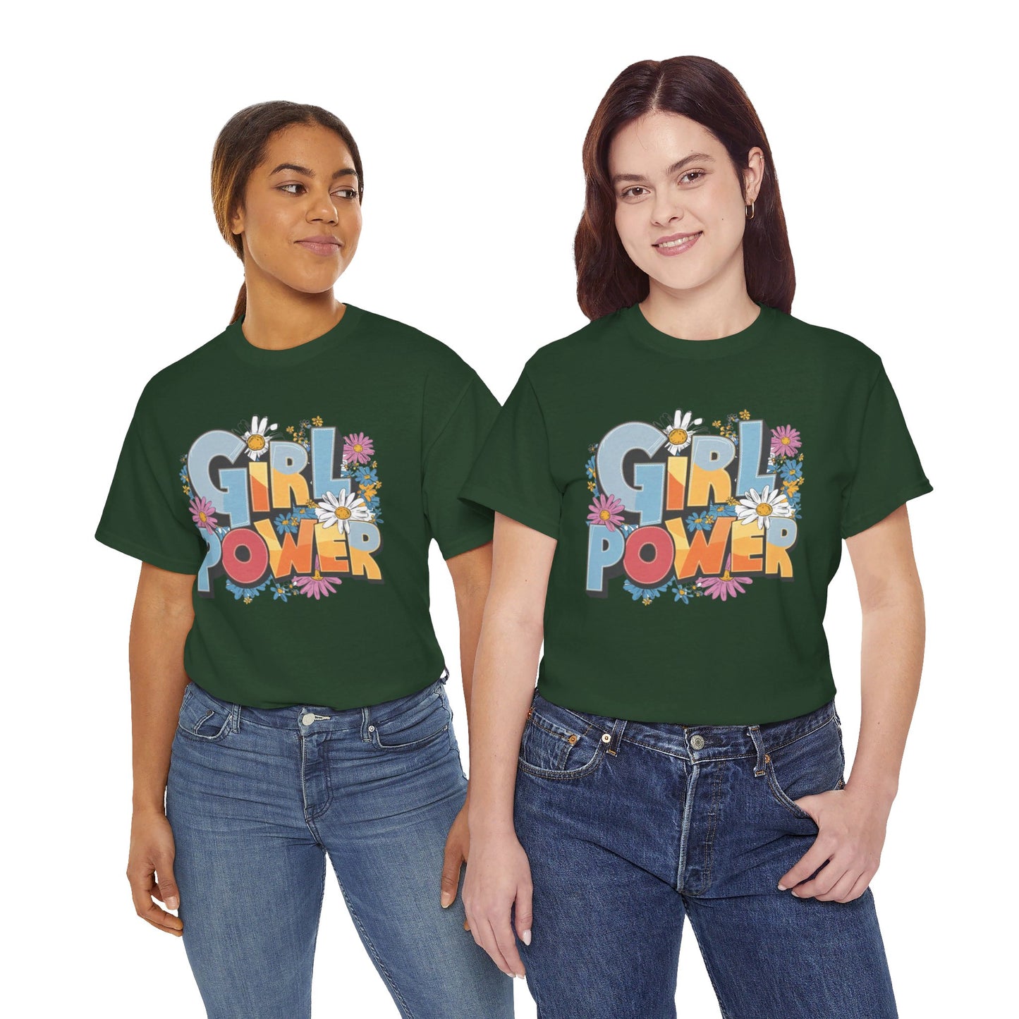 Girl Power Women Heavy Cotton Tee