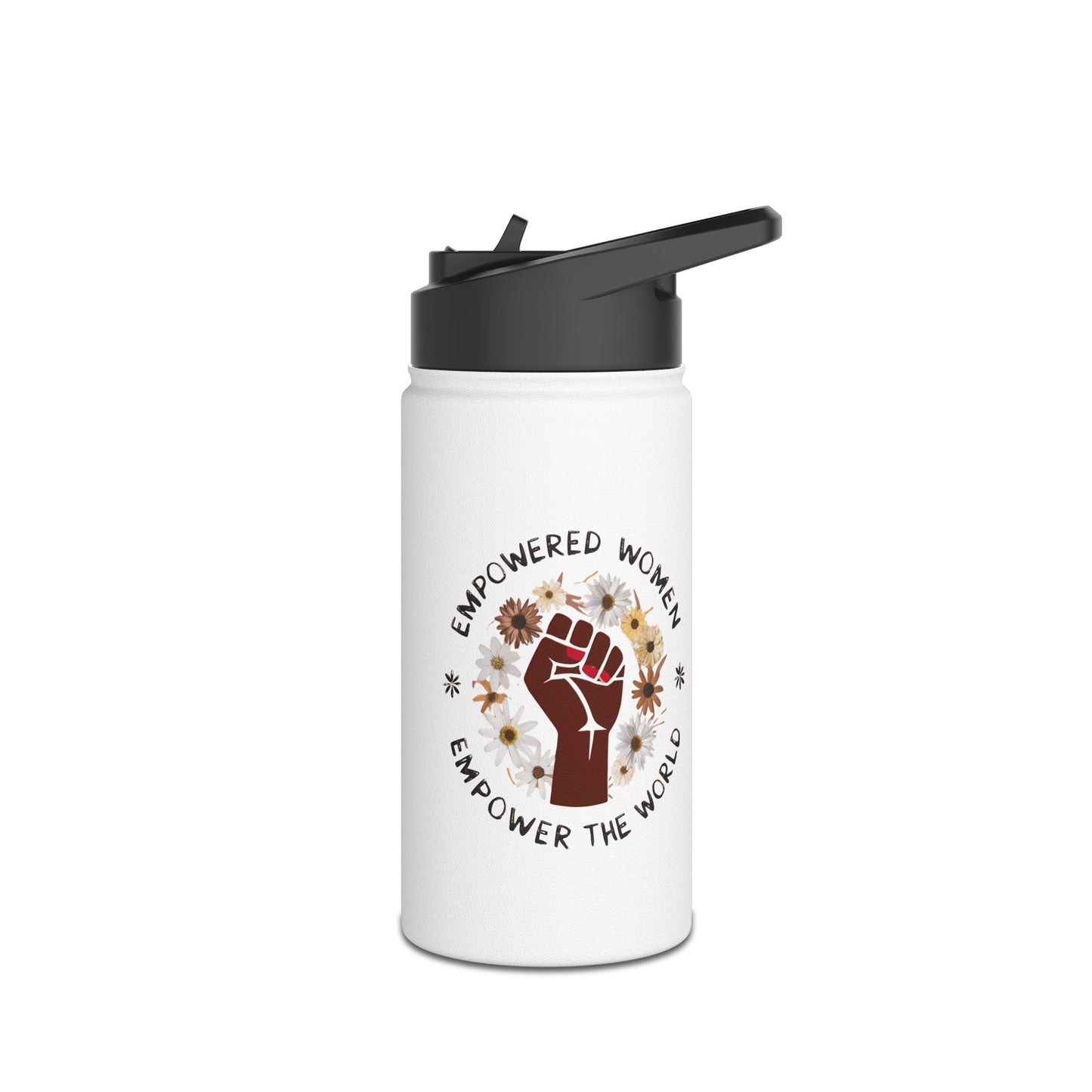 Empowered Women   Stainless Steel Water Bottle, Standard Lid