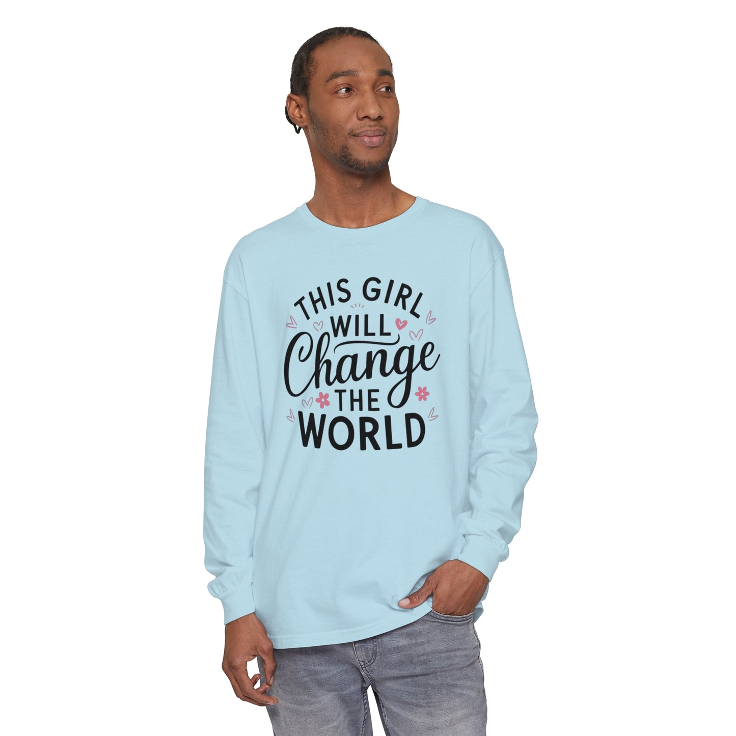 This Girl Garment-dyed Long Sleeve T-Shirt