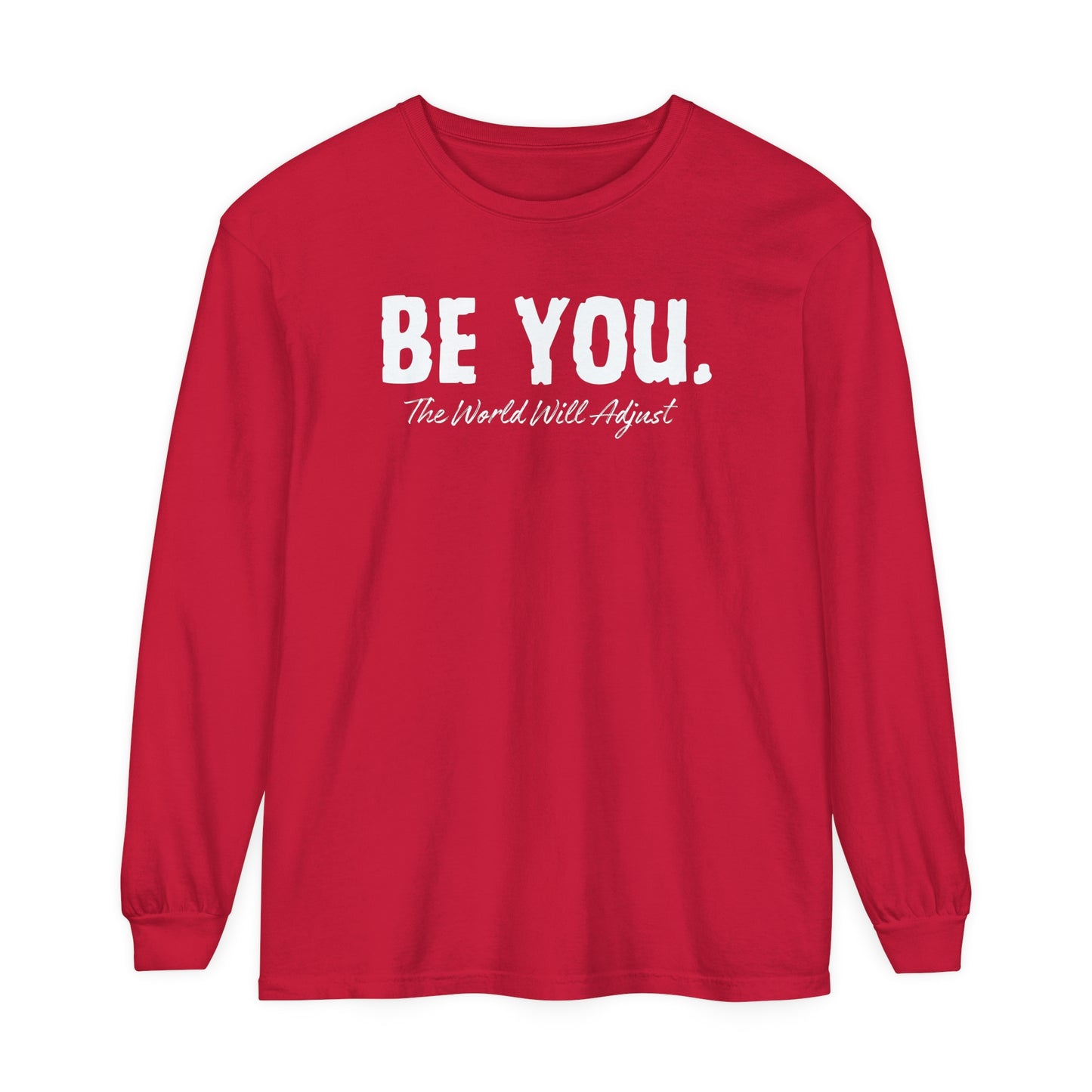 Be You Women Garment-dyed Long Sleeve T-Shirt
