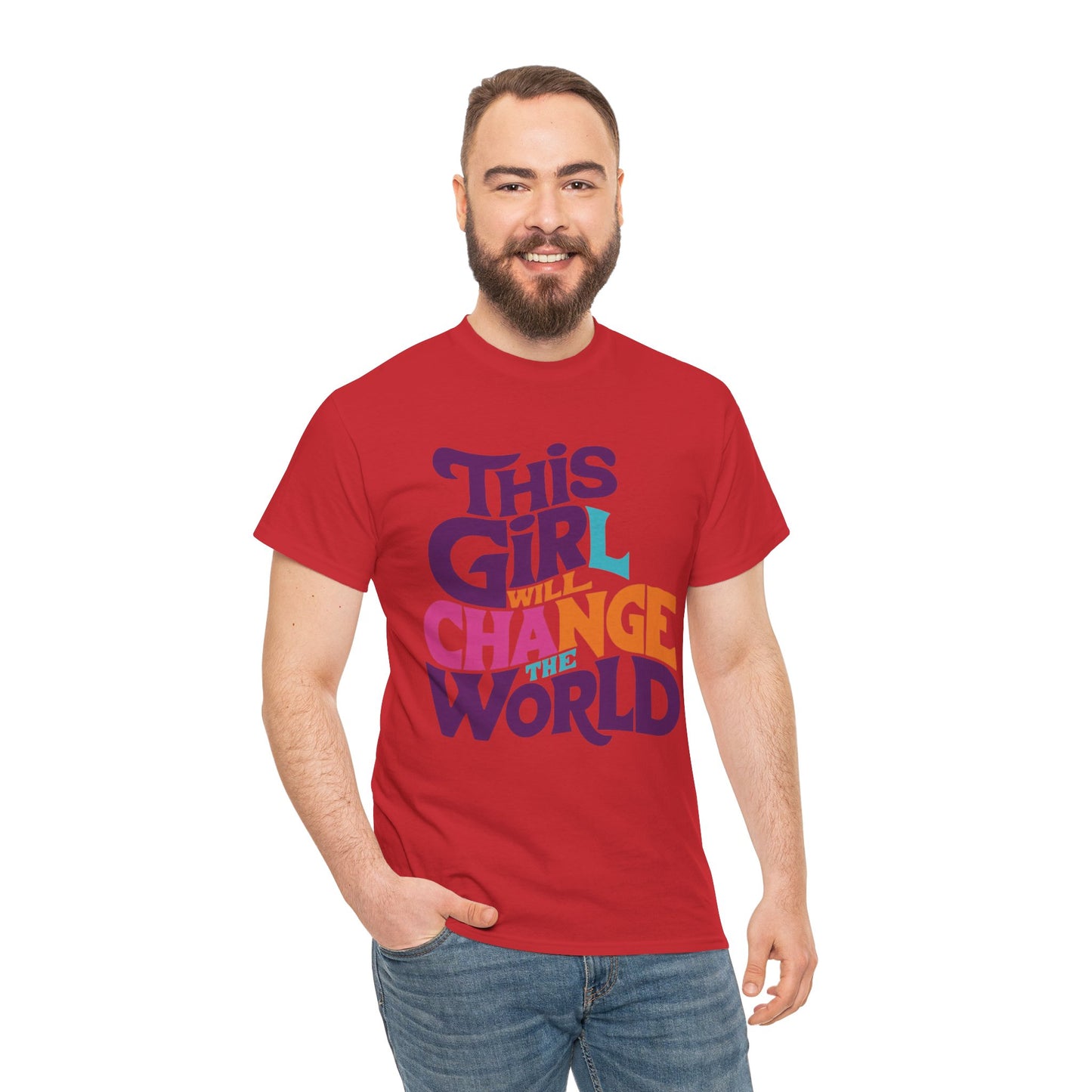 This Girl Printed  T Shirt with Hearts