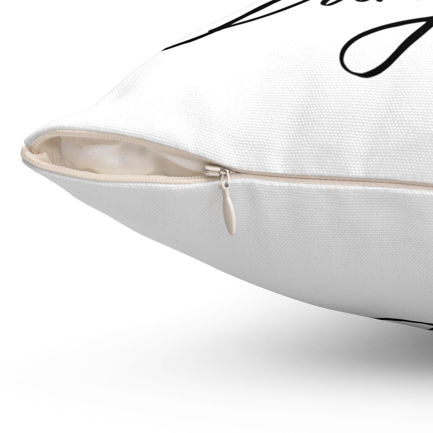 A Woman Spun Polyester Square Pillow