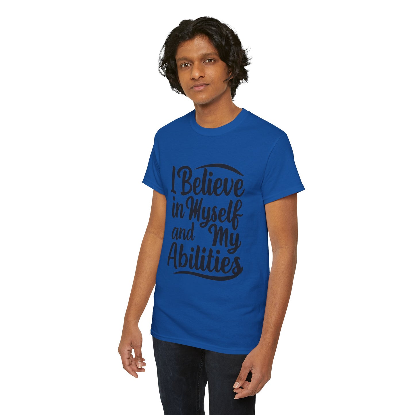 I Believe Printed T Shirt with Hearts