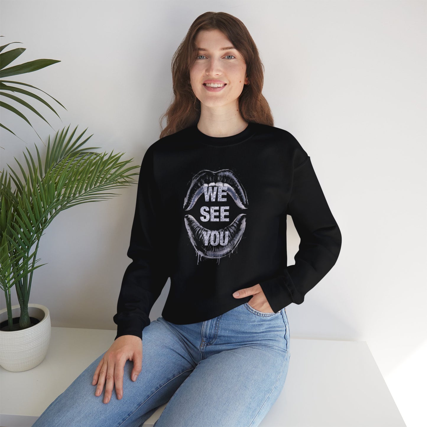 We See You Unisex Heavy Blend™ Crewneck Sweatshirt