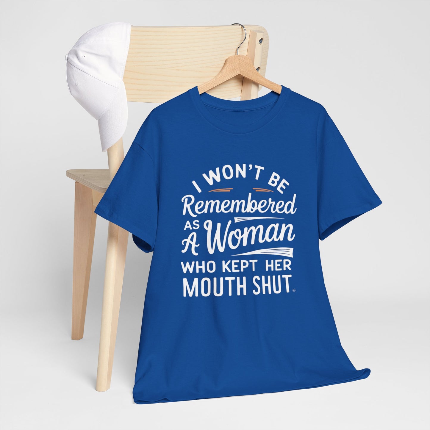 I WON'T Be Printed  T Shirt with Hearts