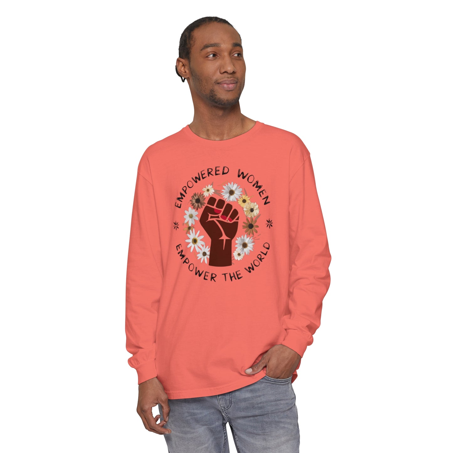 Empowered Women Women Garment-dyed Long Sleeve T-Shirt