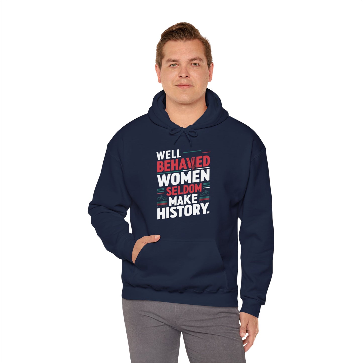 Well Behaved Printed Unisex Heavy Blend™ Hooded Sweatshirt