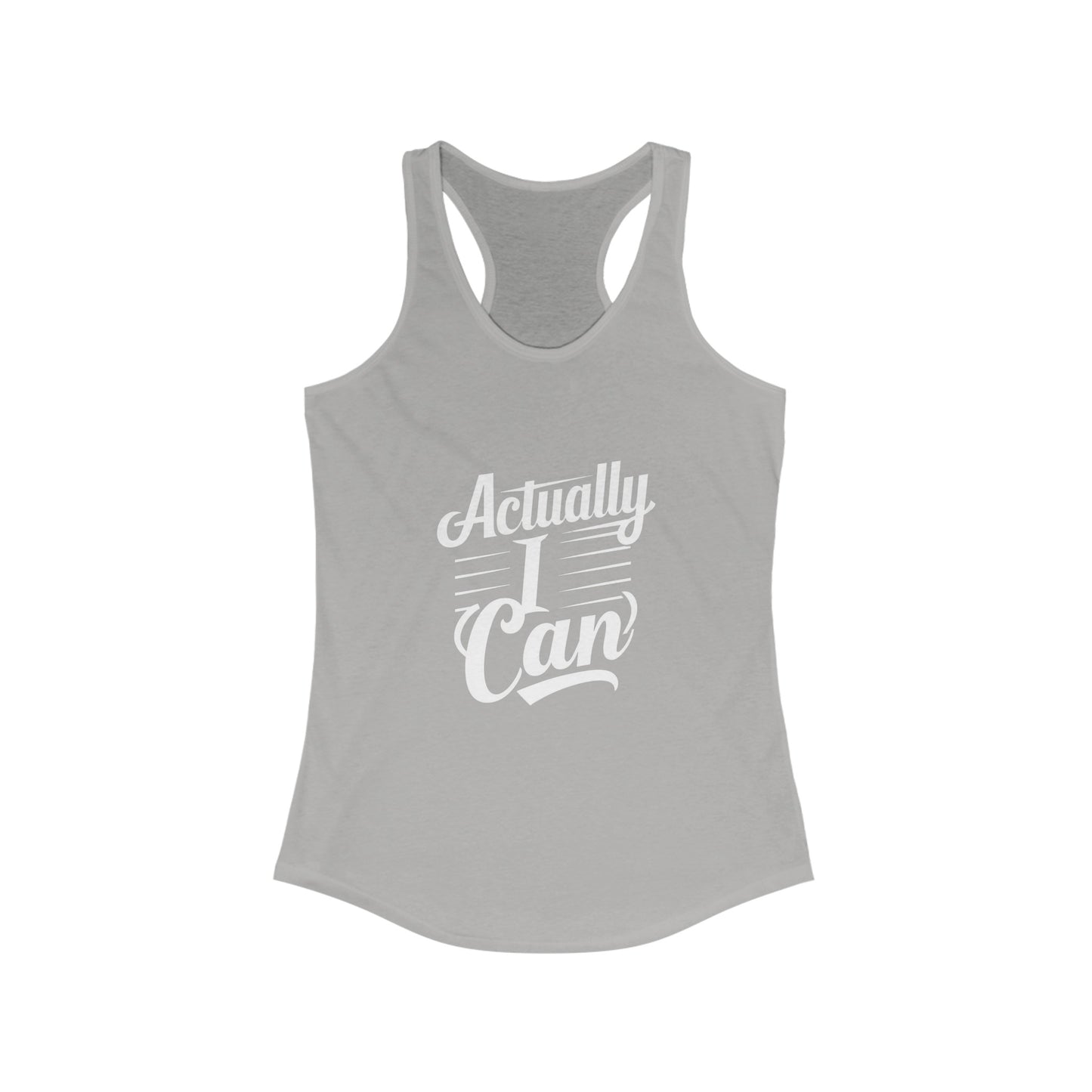 Actually I Can Women's Ideal Racerback Tank