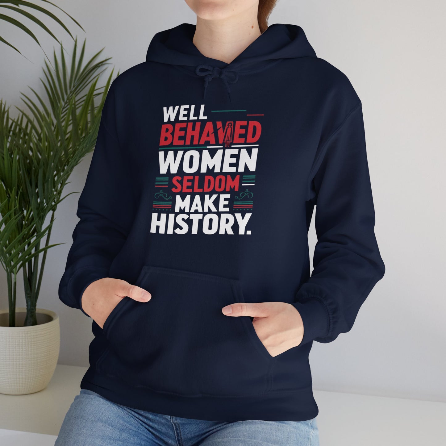 Well Behaved Printed Unisex Heavy Blend™ Hooded Sweatshirt