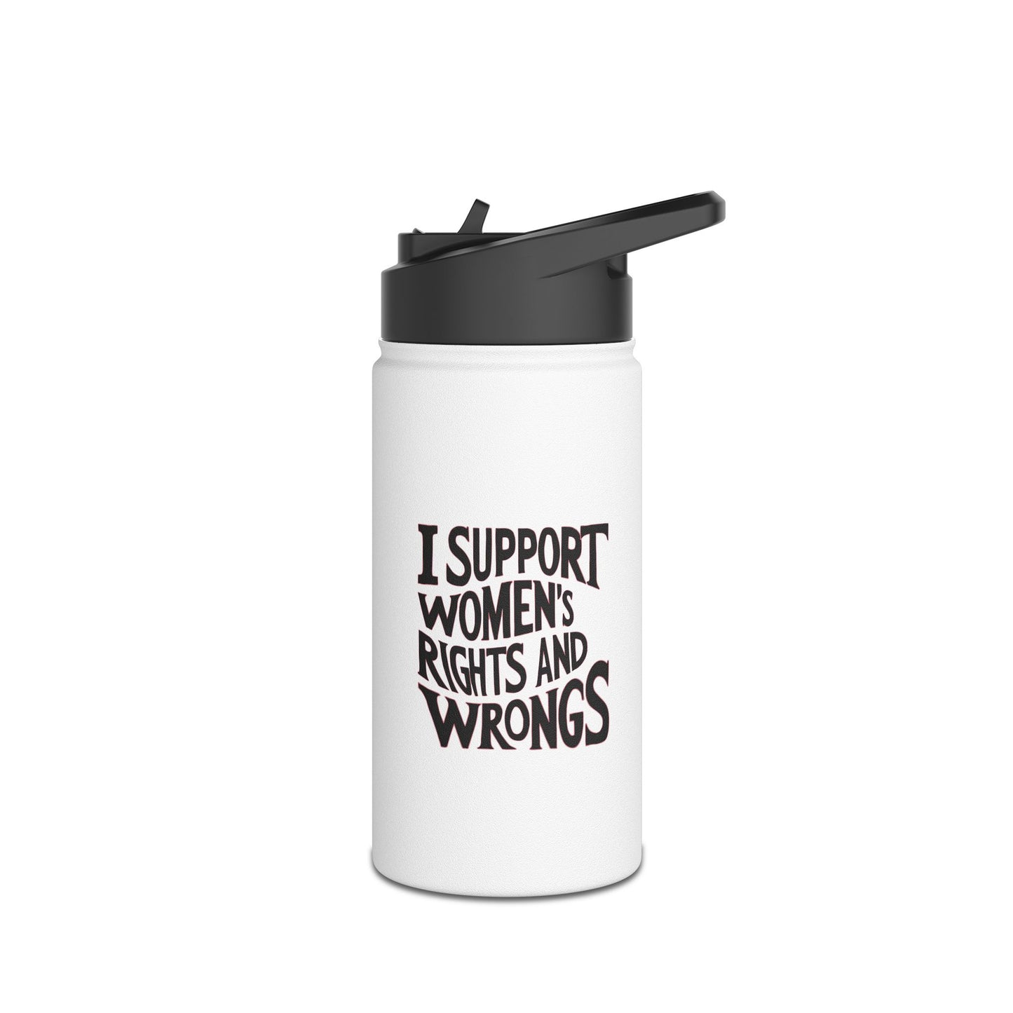 I Support  Stainless Steel Water Bottle, Standard Lid