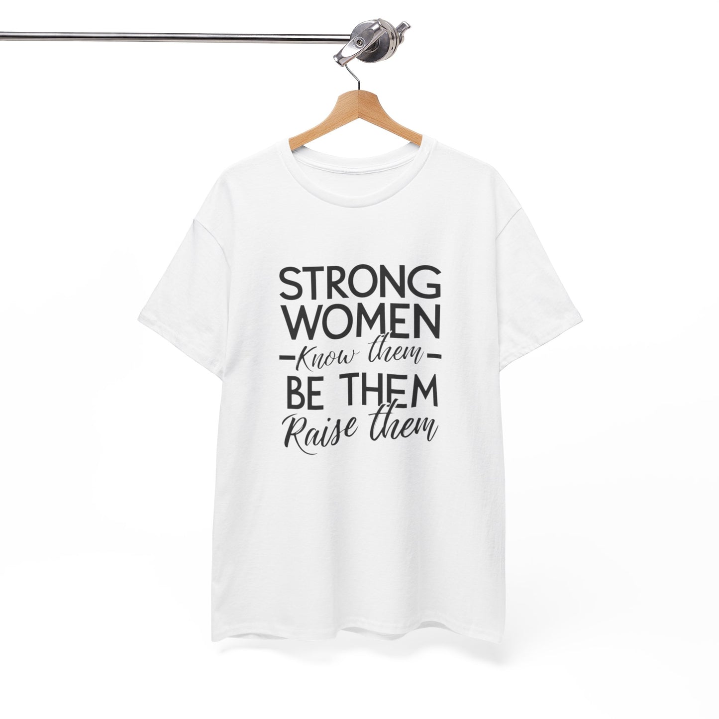 Strong Women Printed T Shirt with Hearts