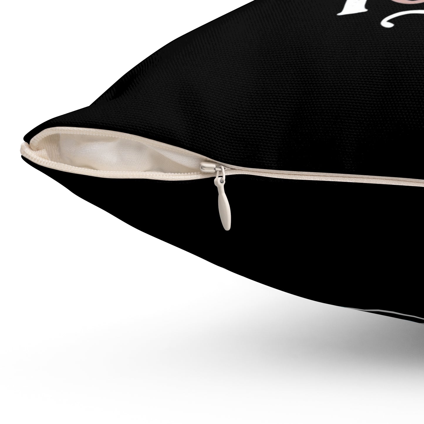 The Hardest  Spun Polyester Square Pillow