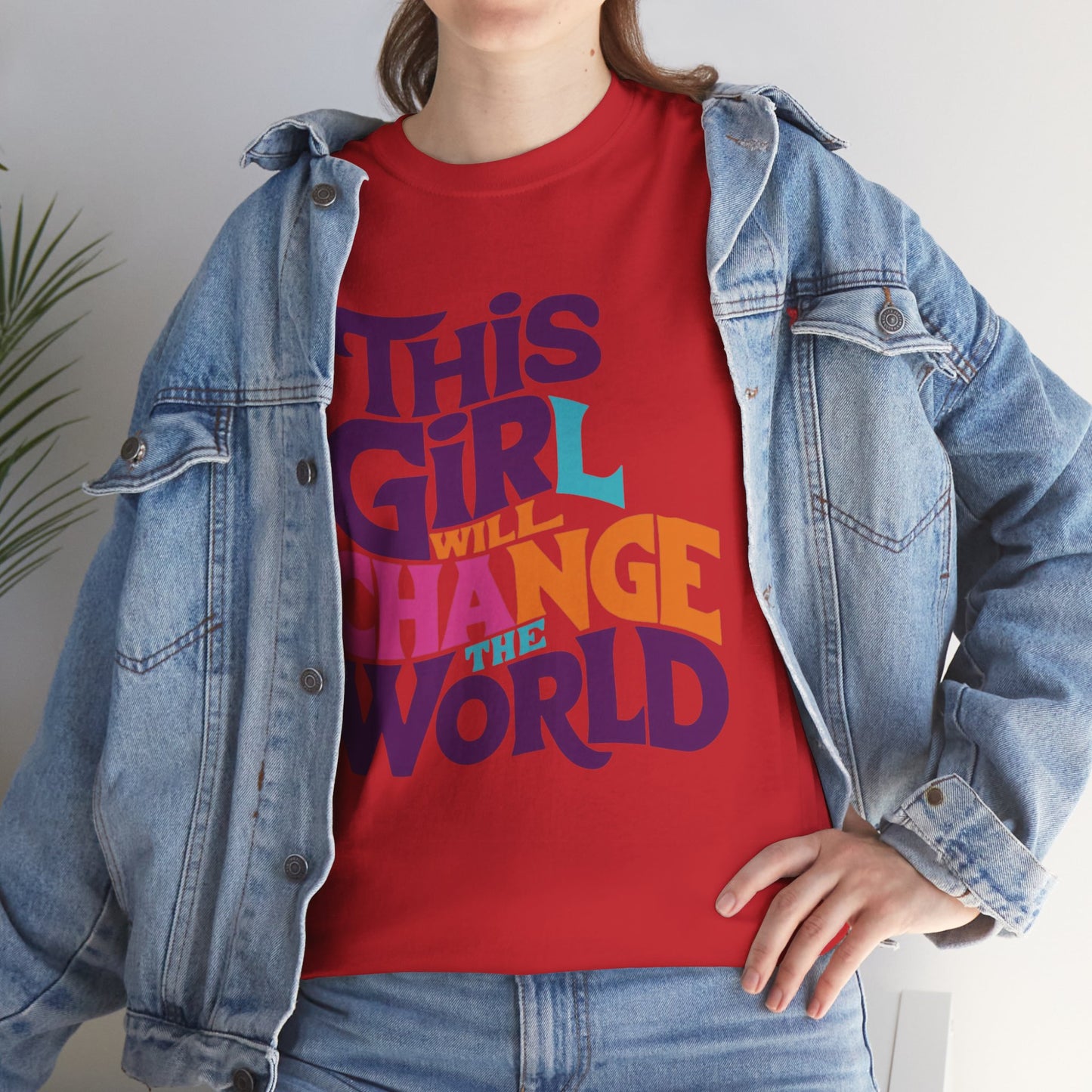 This Girl Printed  T Shirt with Hearts