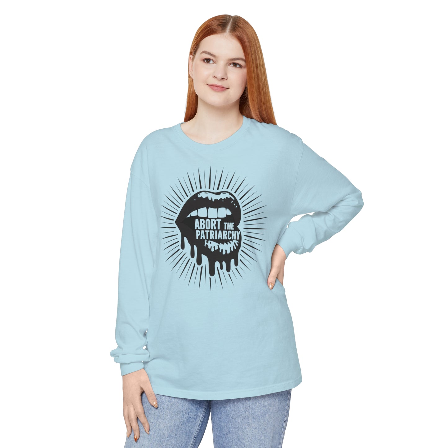 Abort The Women Garment-dyed Long Sleeve T-Shirt