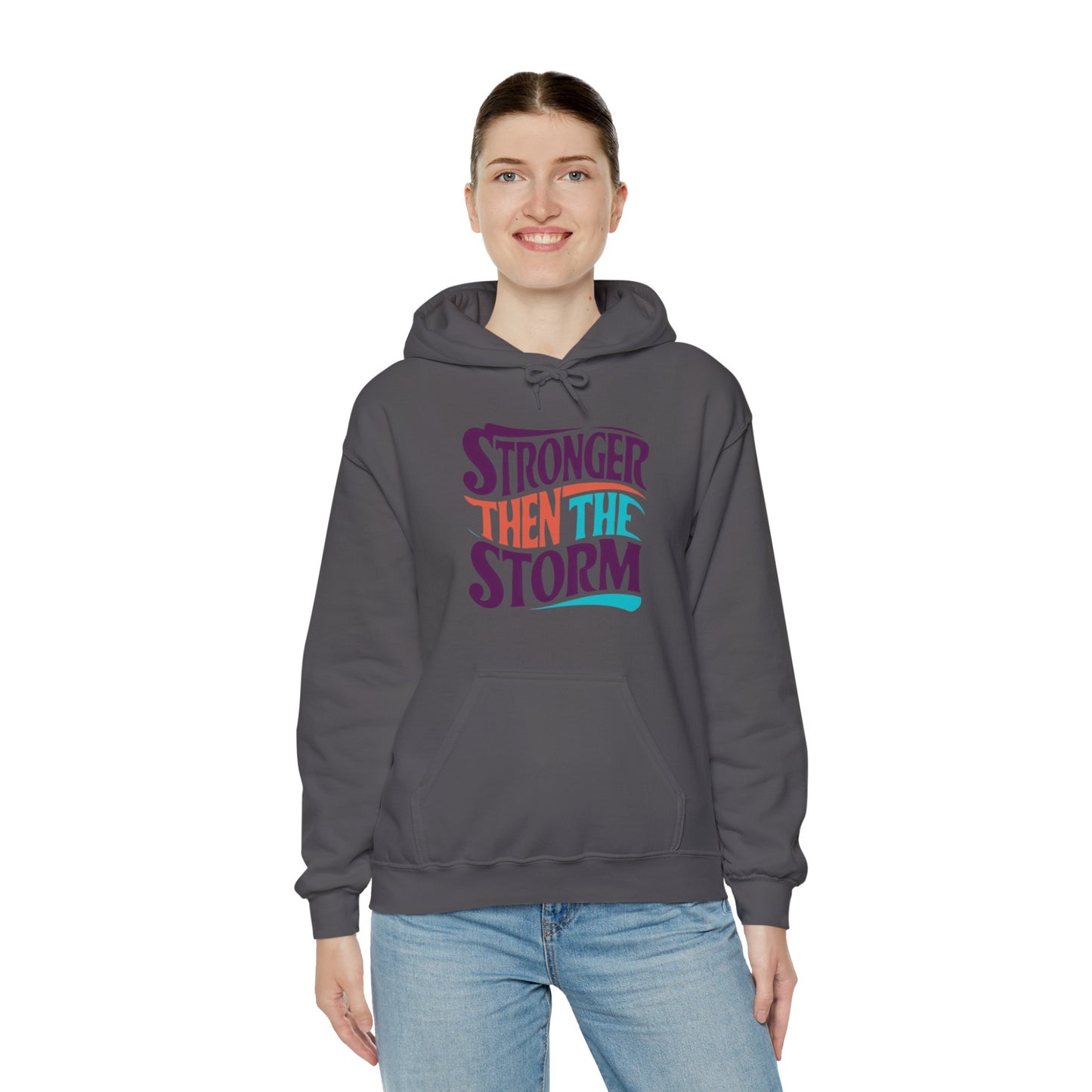 Stronger Than The Storm Unisex Heavy Blend™ Hooded Sweatshirt