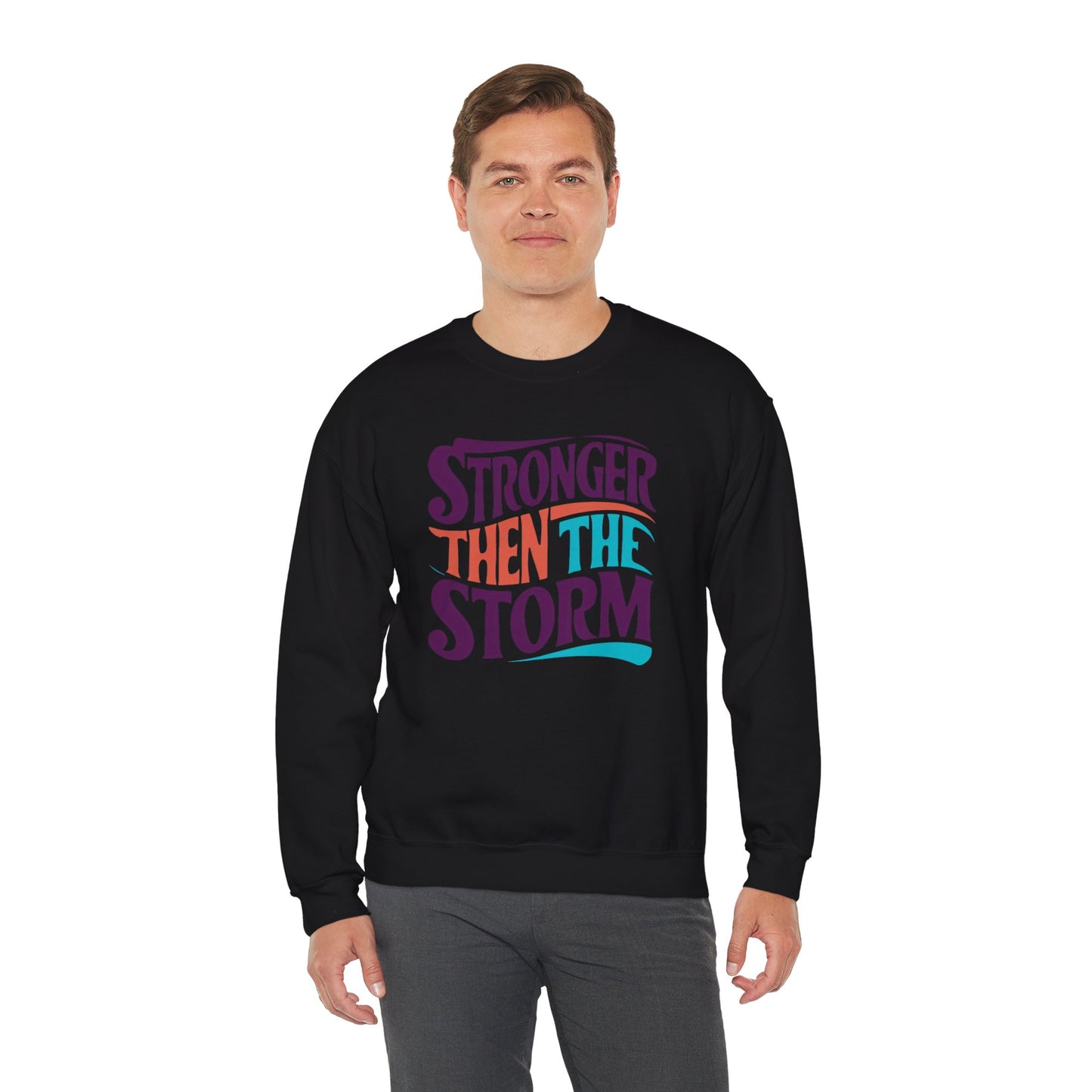 Stronger Then The Storm Unisex Heavy Blend™ Crewneck Sweatshirt