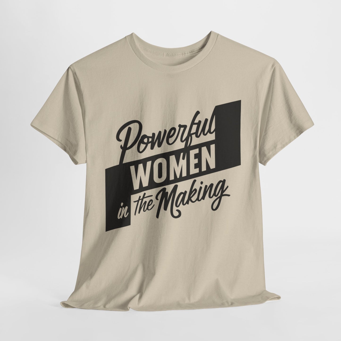 Powerful Women Printed T Shirt with Hearts