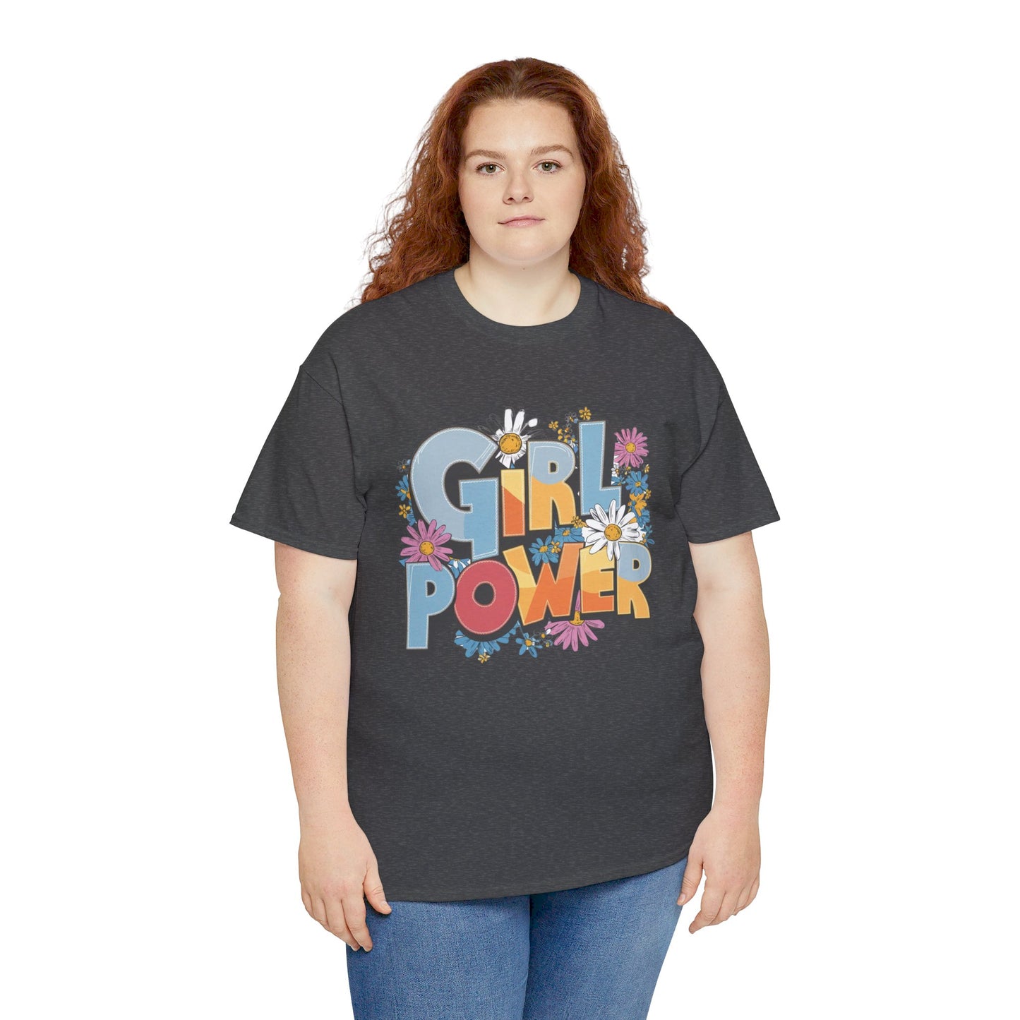 Girl Power Women Heavy Cotton Tee
