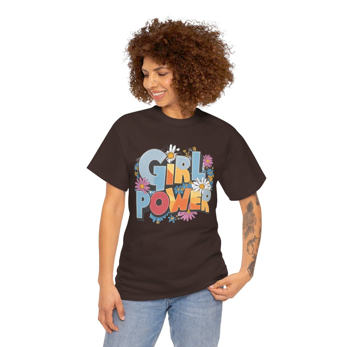 Girl Power Women Heavy Cotton Tee