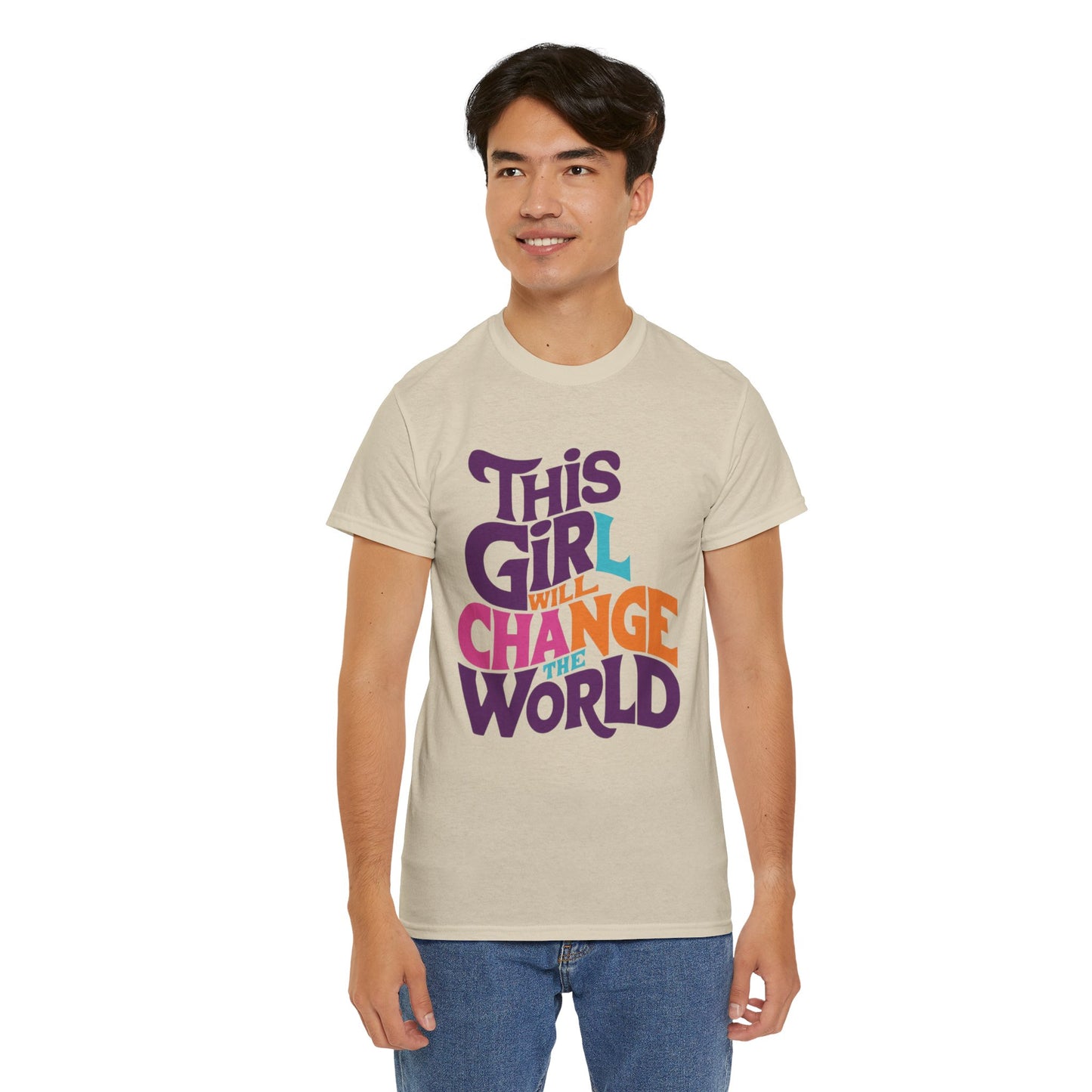 This Girl Printed  T Shirt with Hearts