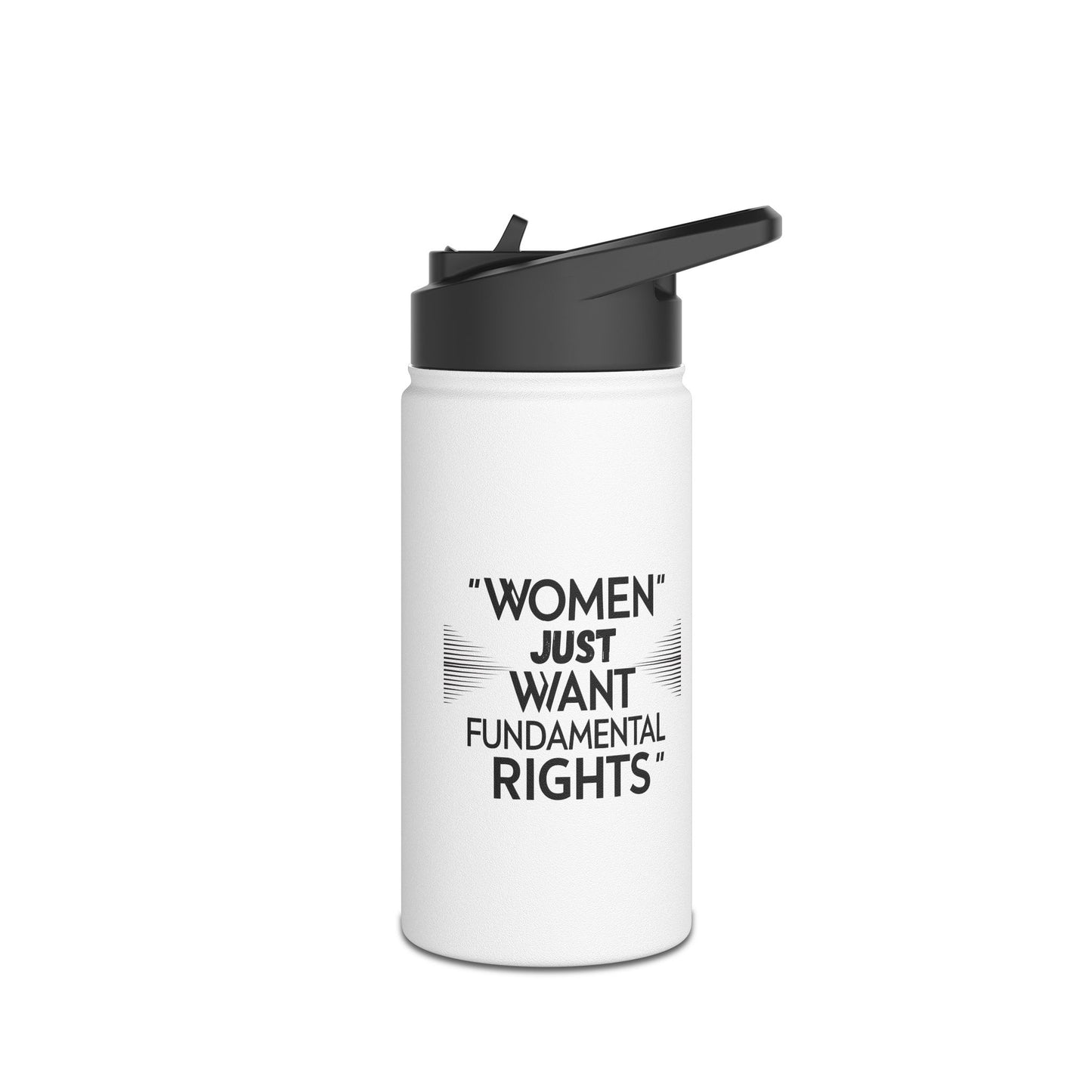 Women Just Stainless Steel Water Bottle, Standard Lid
