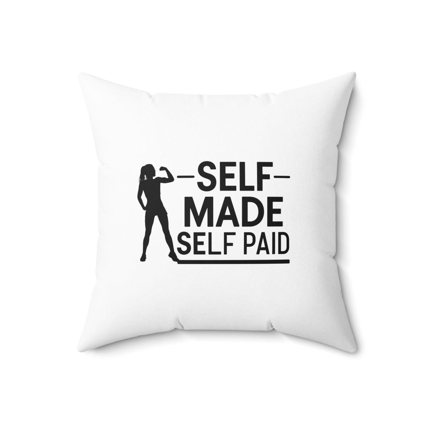 Self Made  Spun Polyester Square Pillow