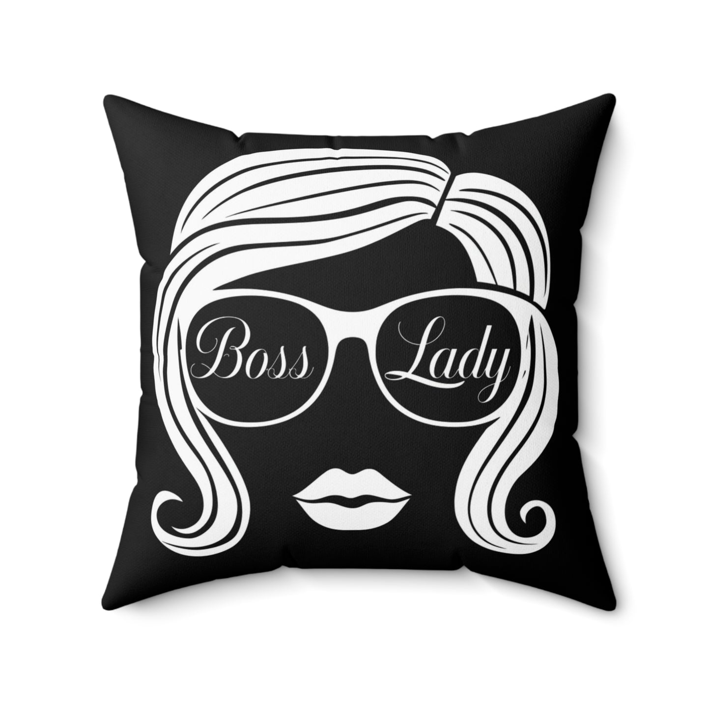 Boss Lady Spun Polyester Square Pillow