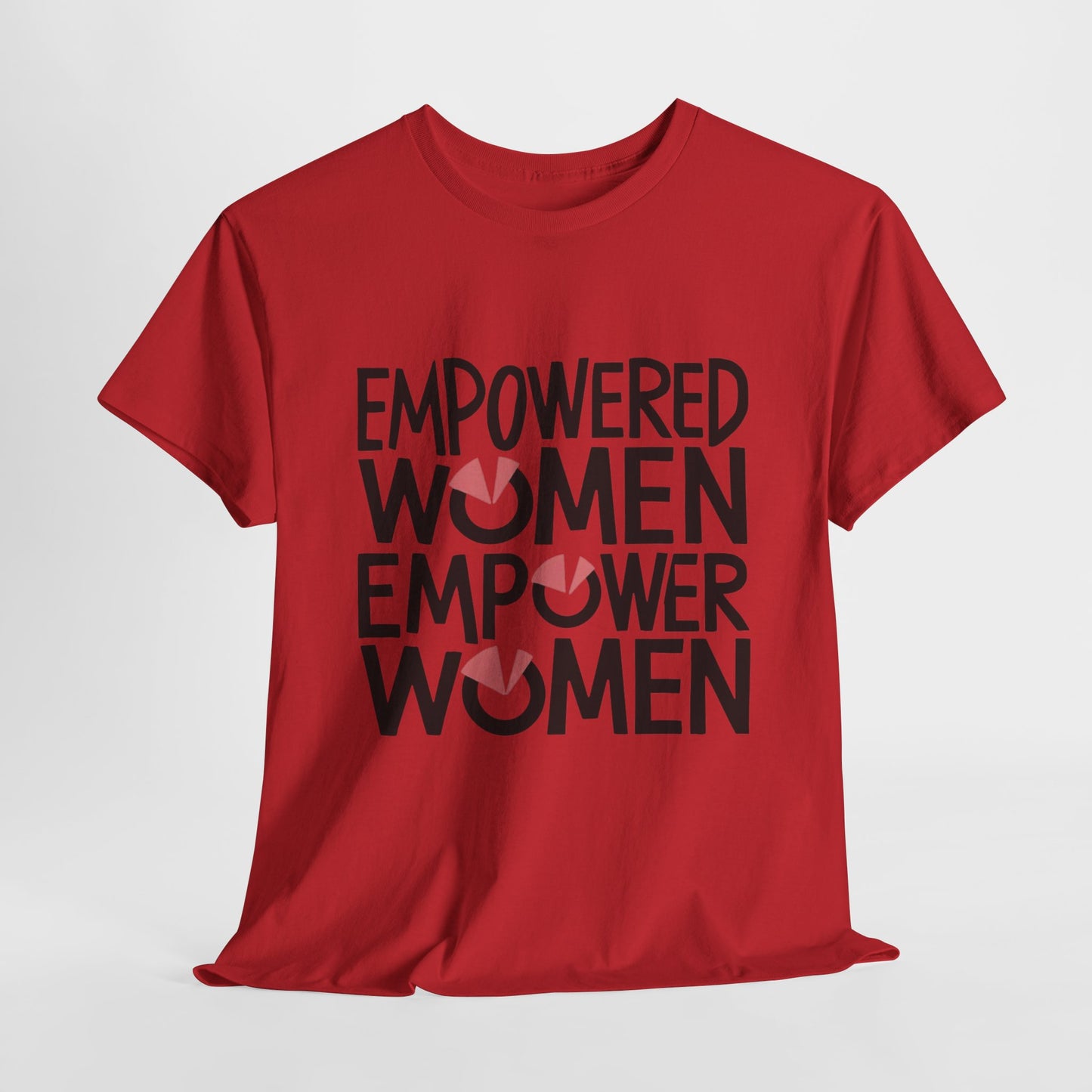 Empowered Printed T Shirt with Hearts