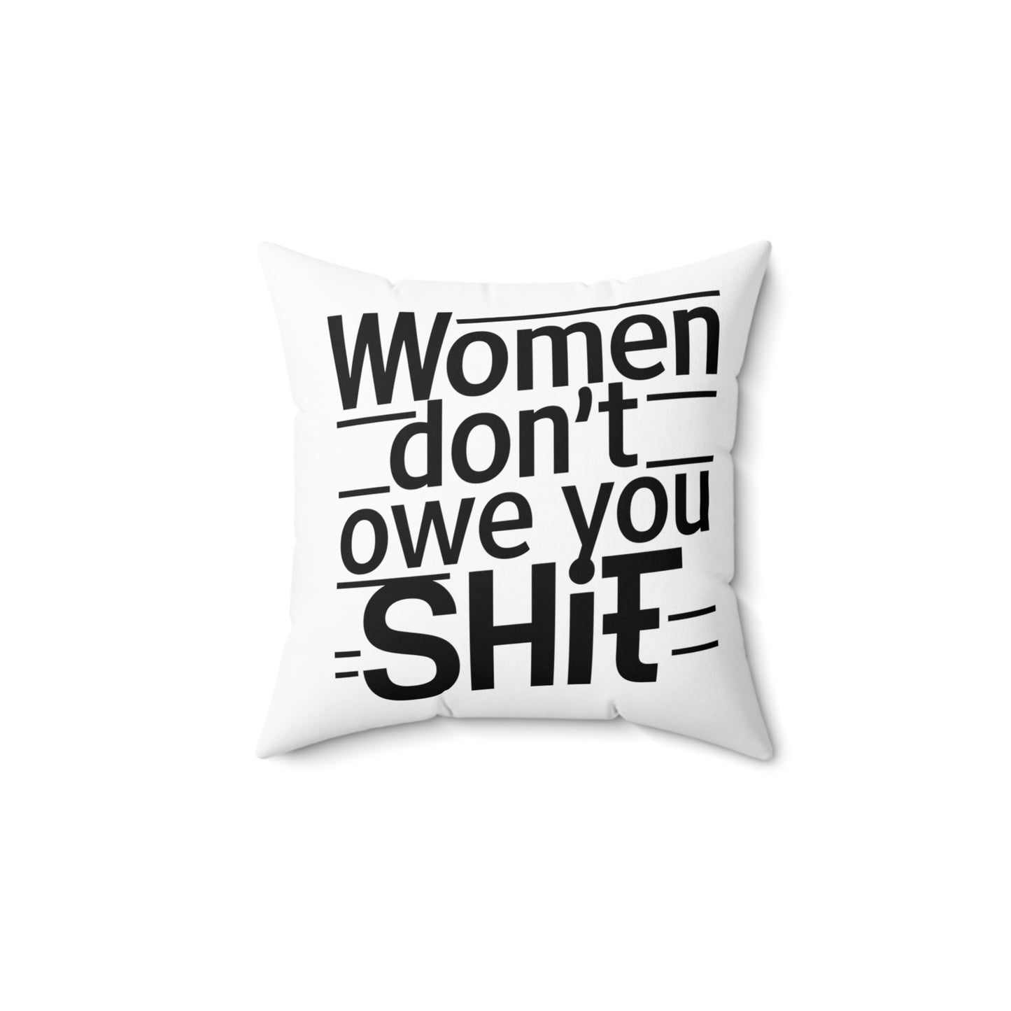 Women Spun Polyester Square Pillow