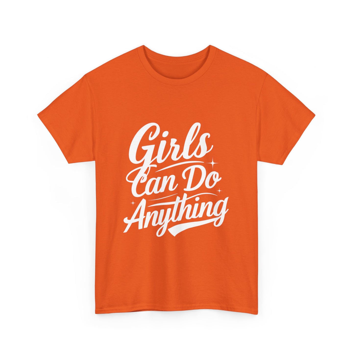 Girls Can Do Anything Women Heavy Cotton Tee