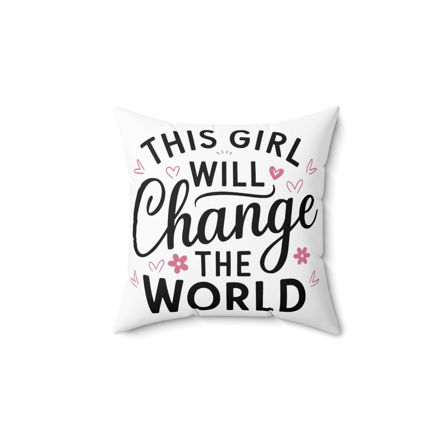 This Girl Spun Polyester Square Pillow