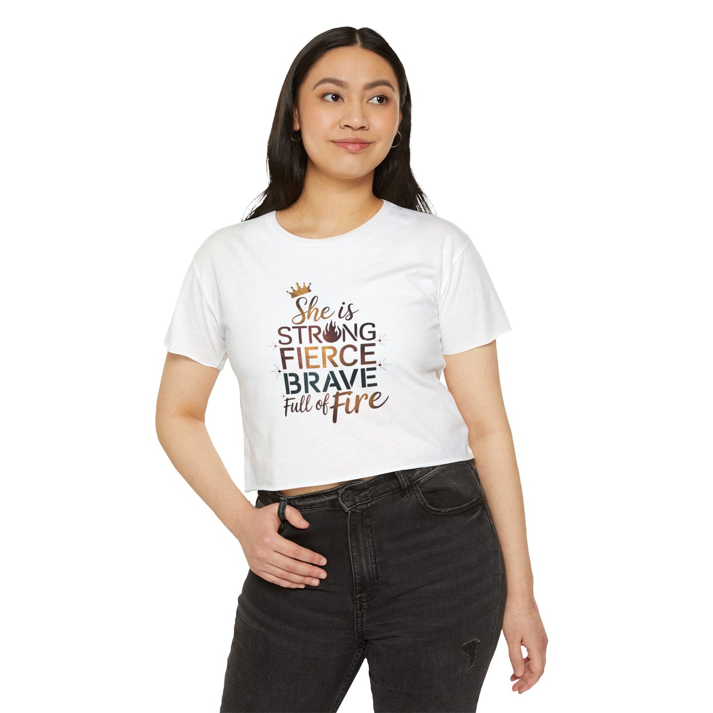 She Is Women's Festival Crop Top