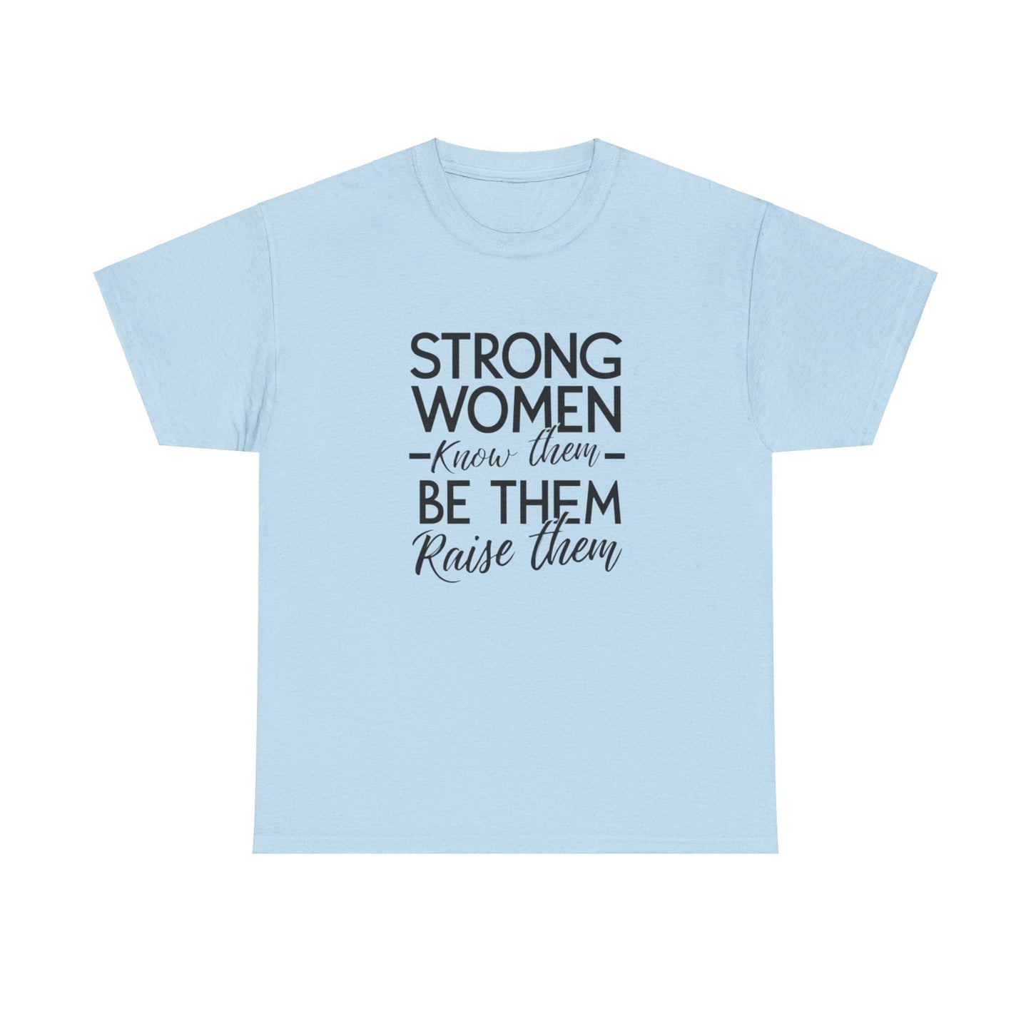 Strong Women Printed T Shirt with Hearts