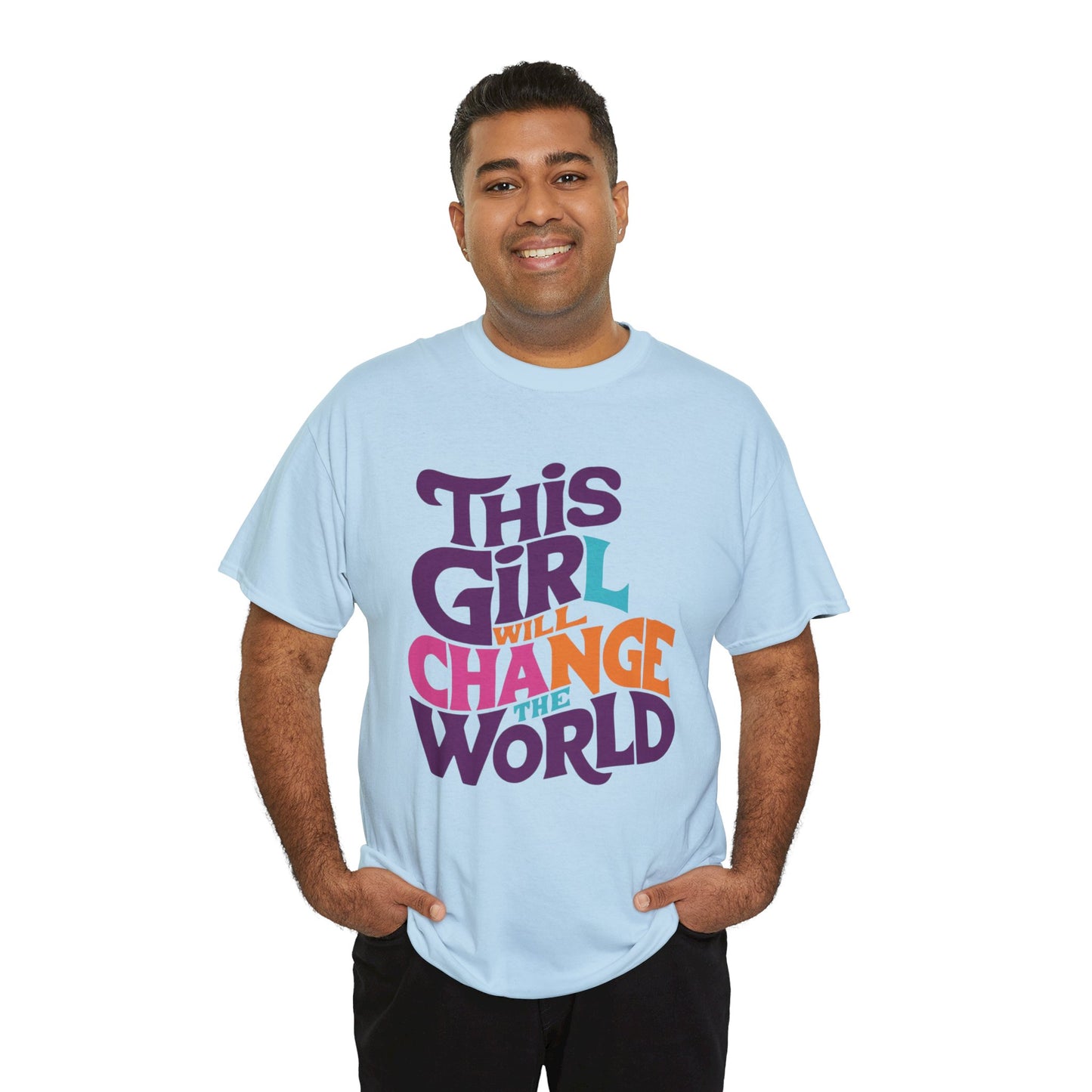 This Girl Printed  T Shirt with Hearts