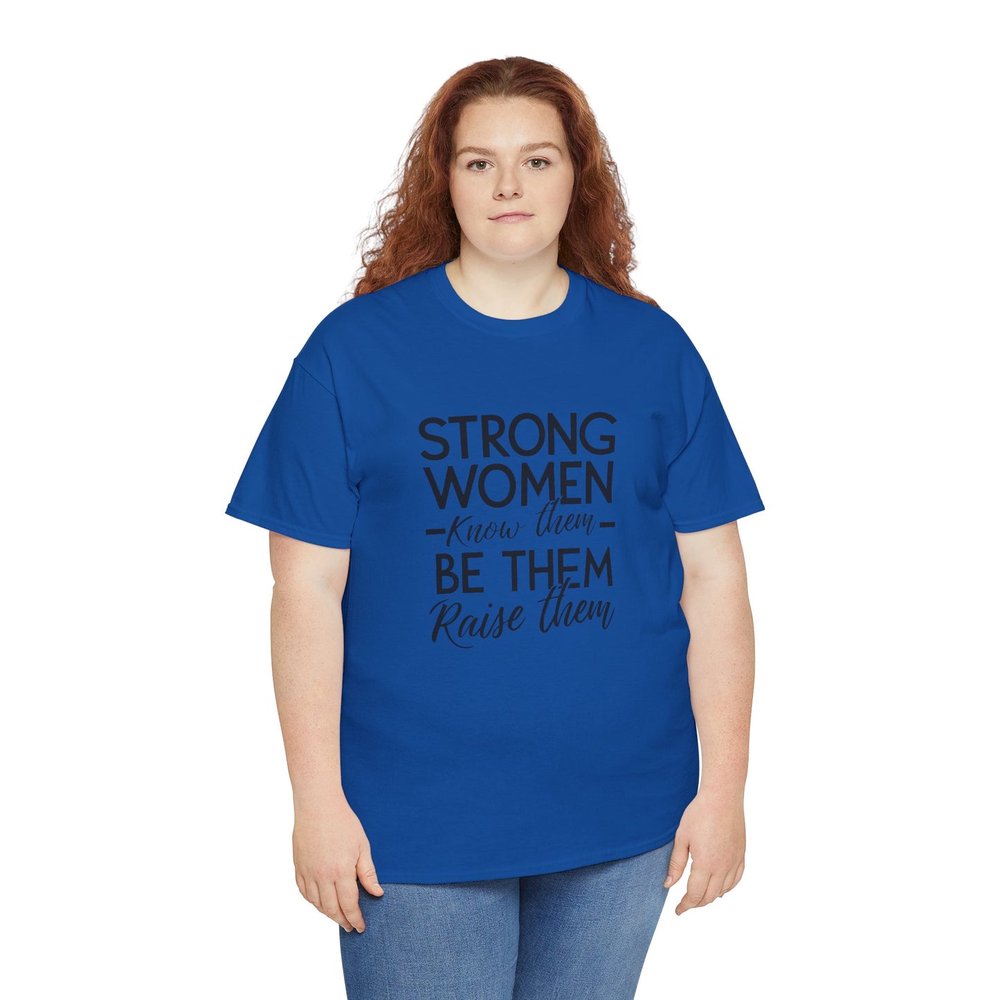 Strong Women Printed T Shirt with Hearts
