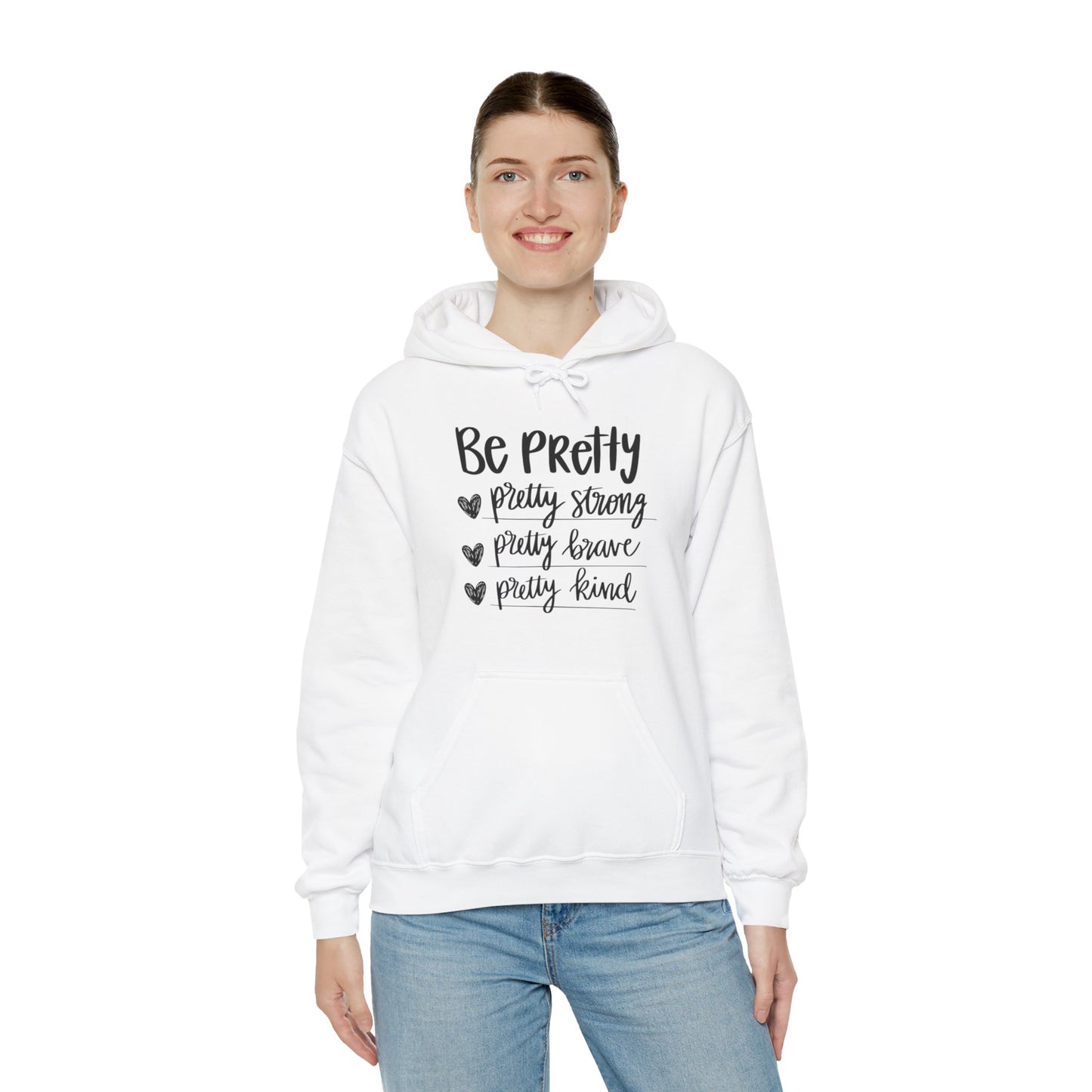 Be Pretty Pretty Strong Unisex Heavy Blend™ Hooded Sweatshirt