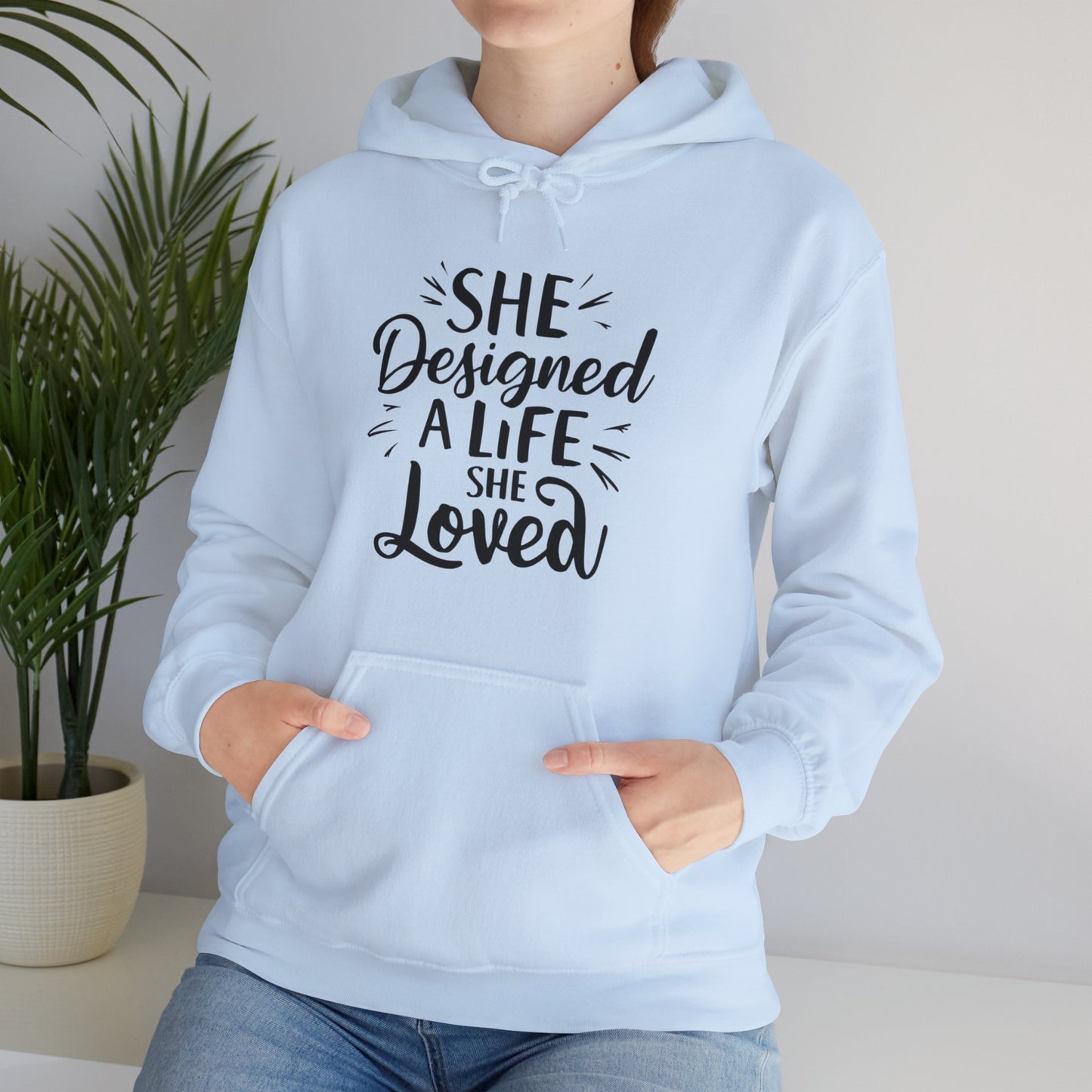 She Designed Printed Unisex Heavy Blend™ Hooded Sweatshirt