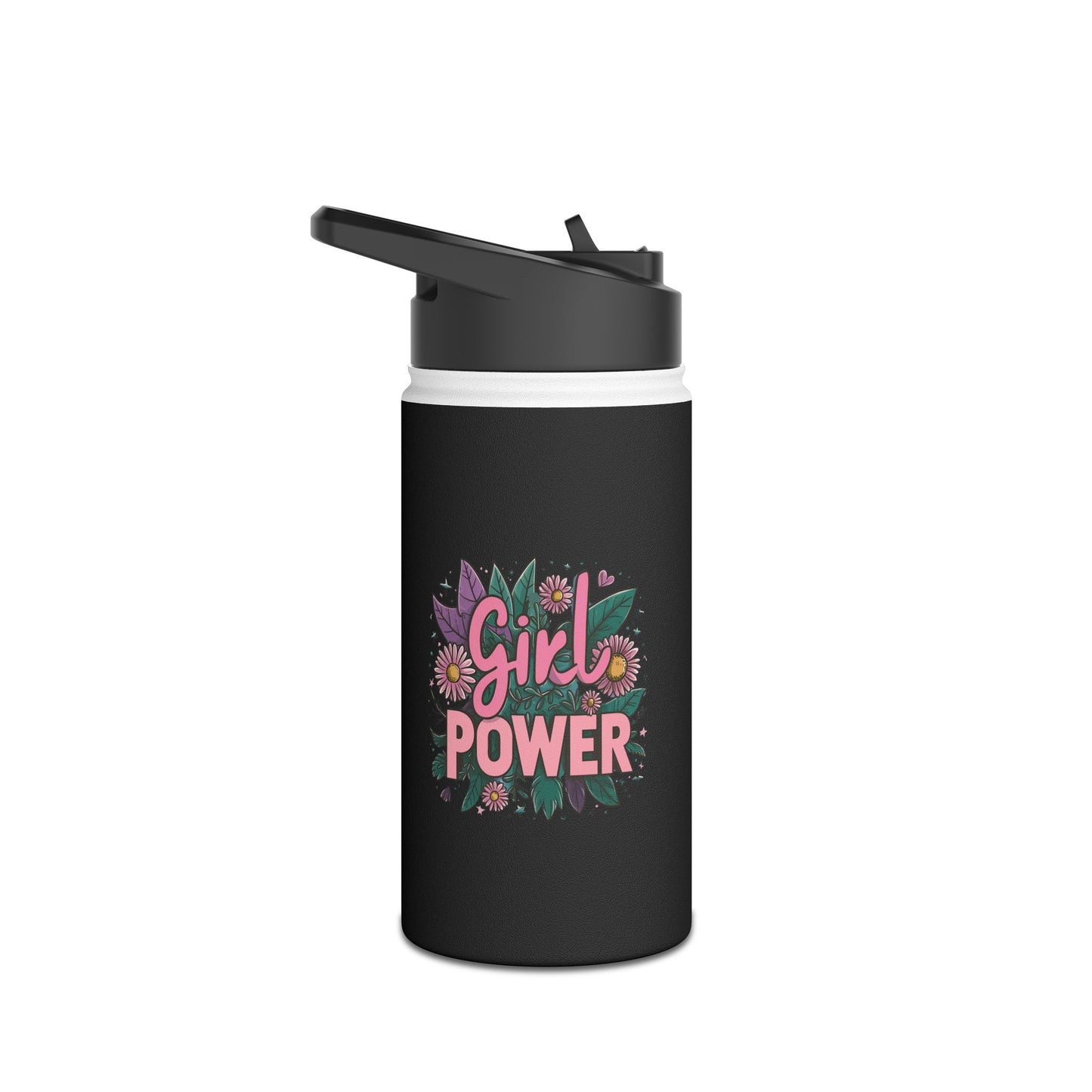 Girl Power  Stainless Steel Water Bottle, Standard Lid