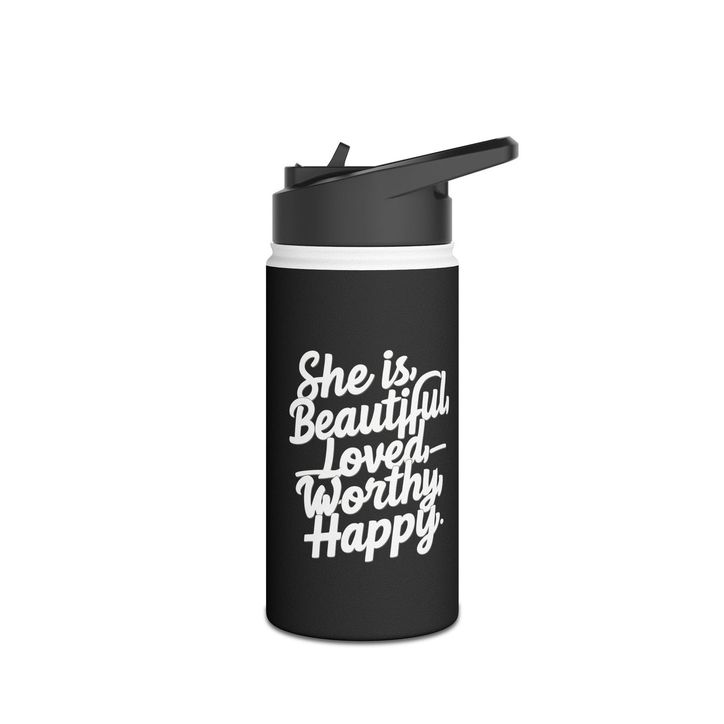 She is  Stainless Steel Water Bottle, Standard Lid