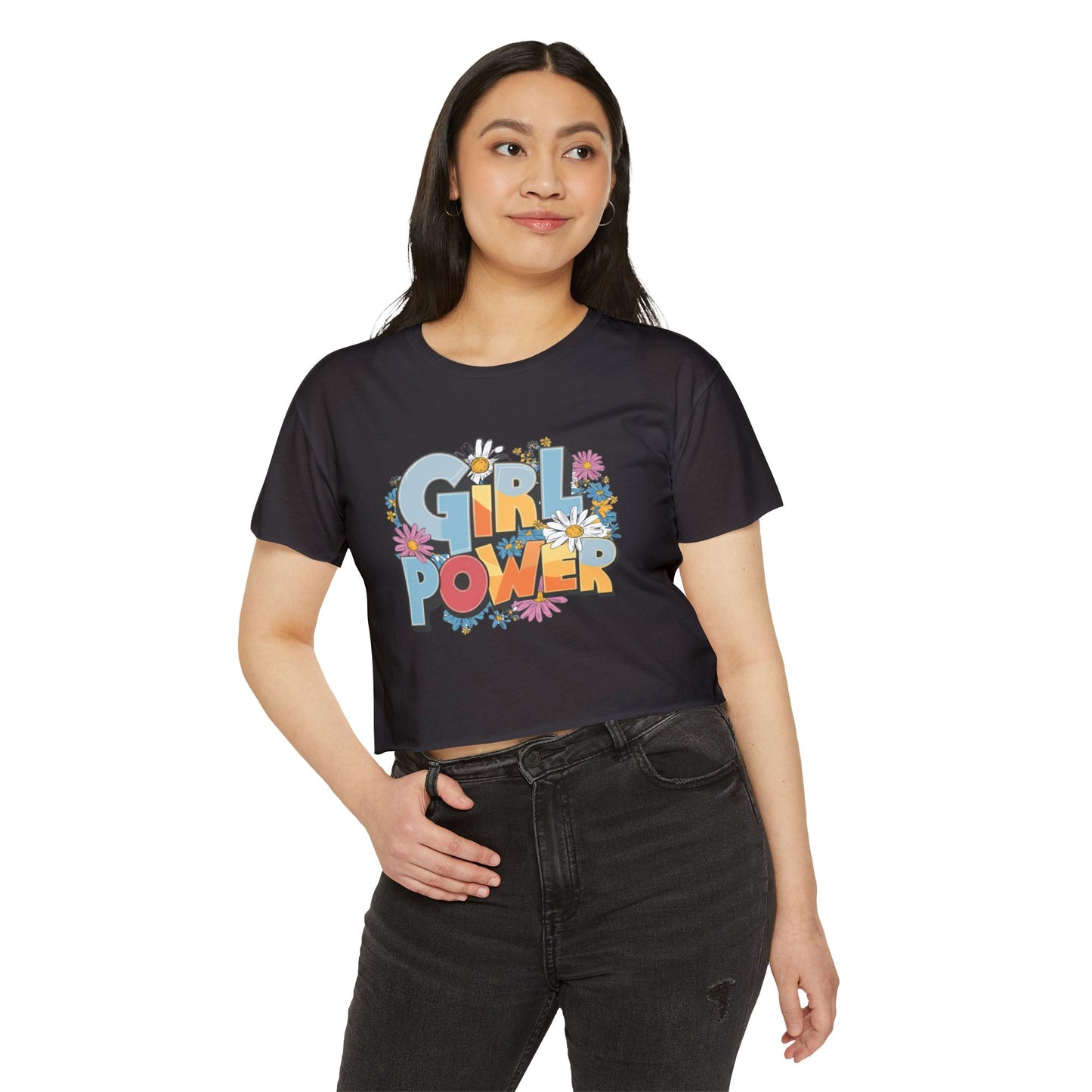 Girl Power Women's Festival Crop Top