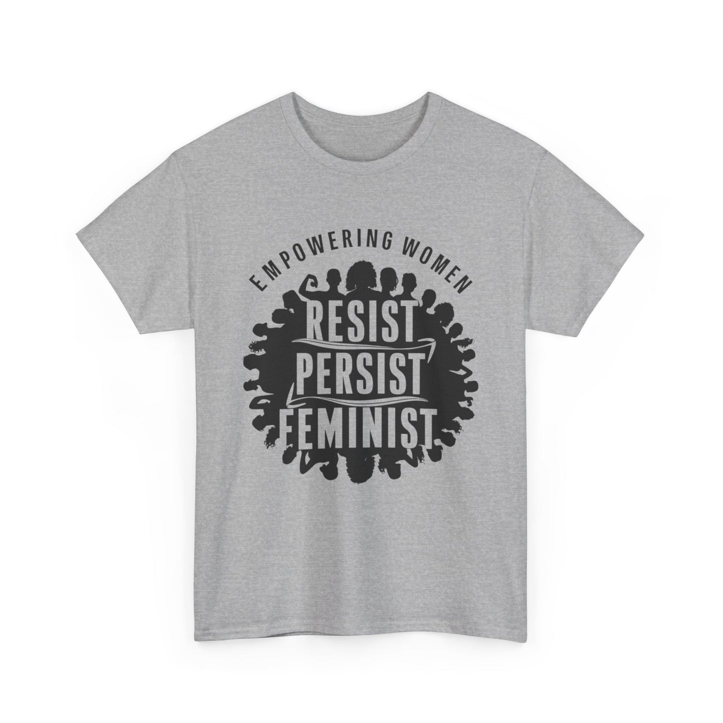 Empowering Women Printed T Shirt with Hearts