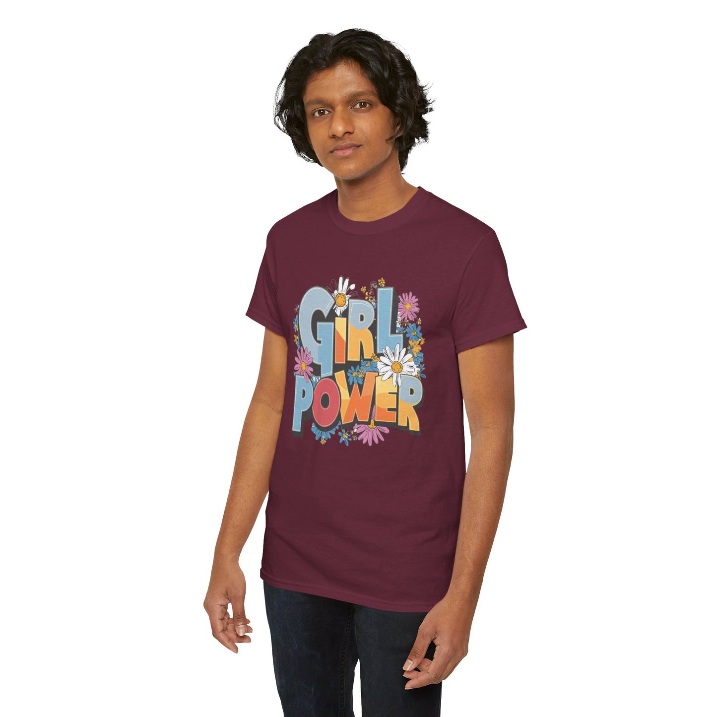 Girl Power Women Heavy Cotton Tee